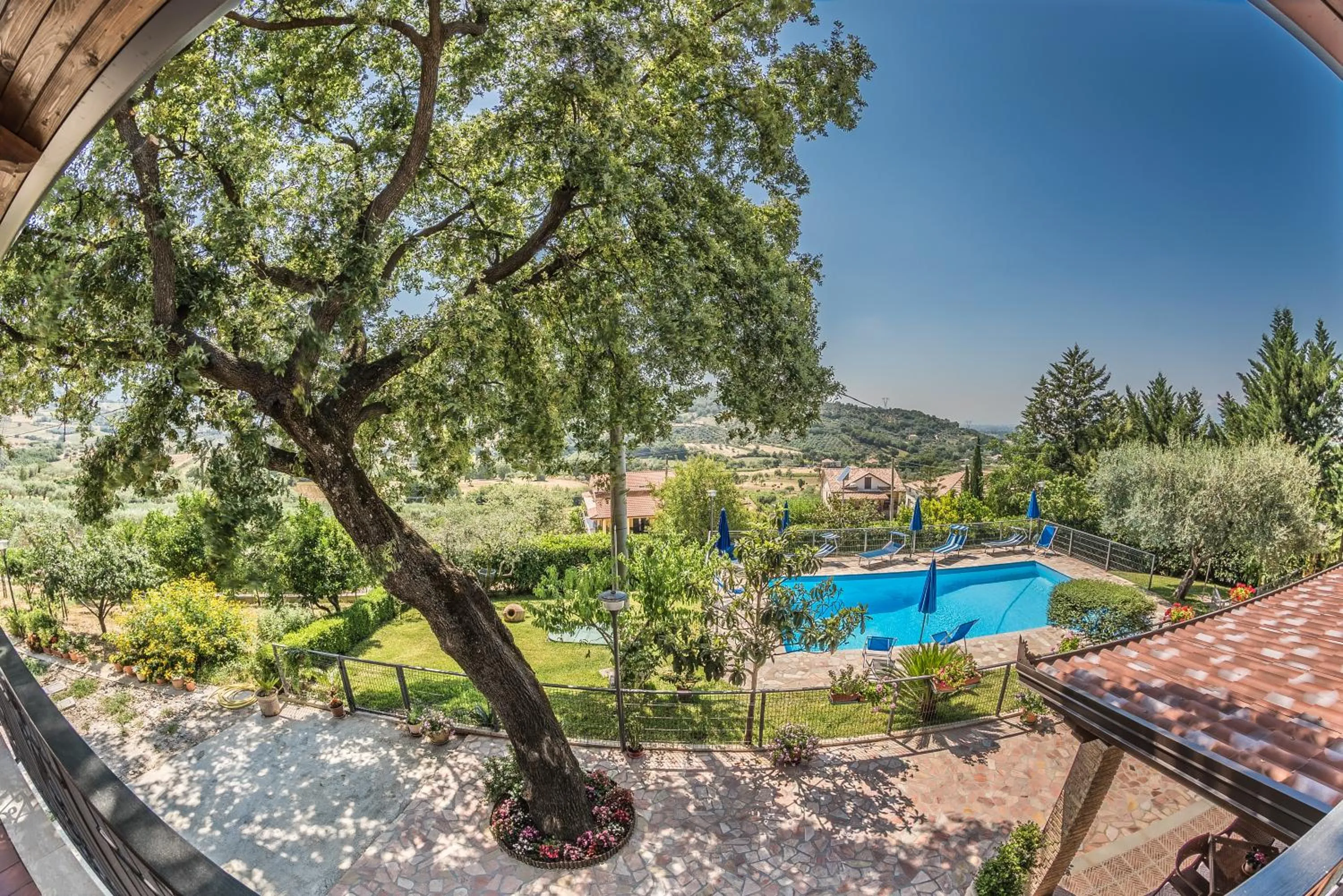 Bird's eye view in B&B La Mortella