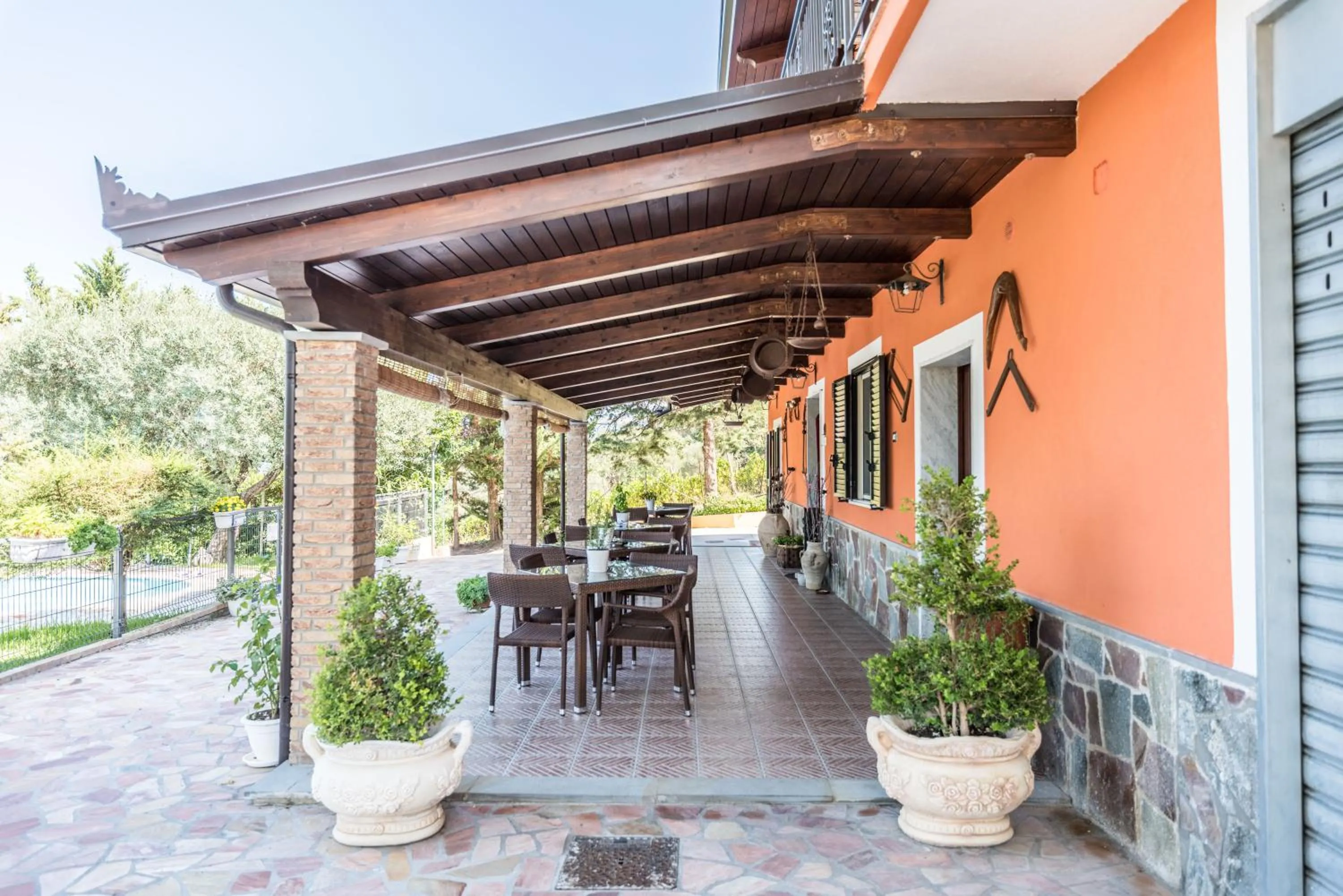 Patio in B&B La Mortella