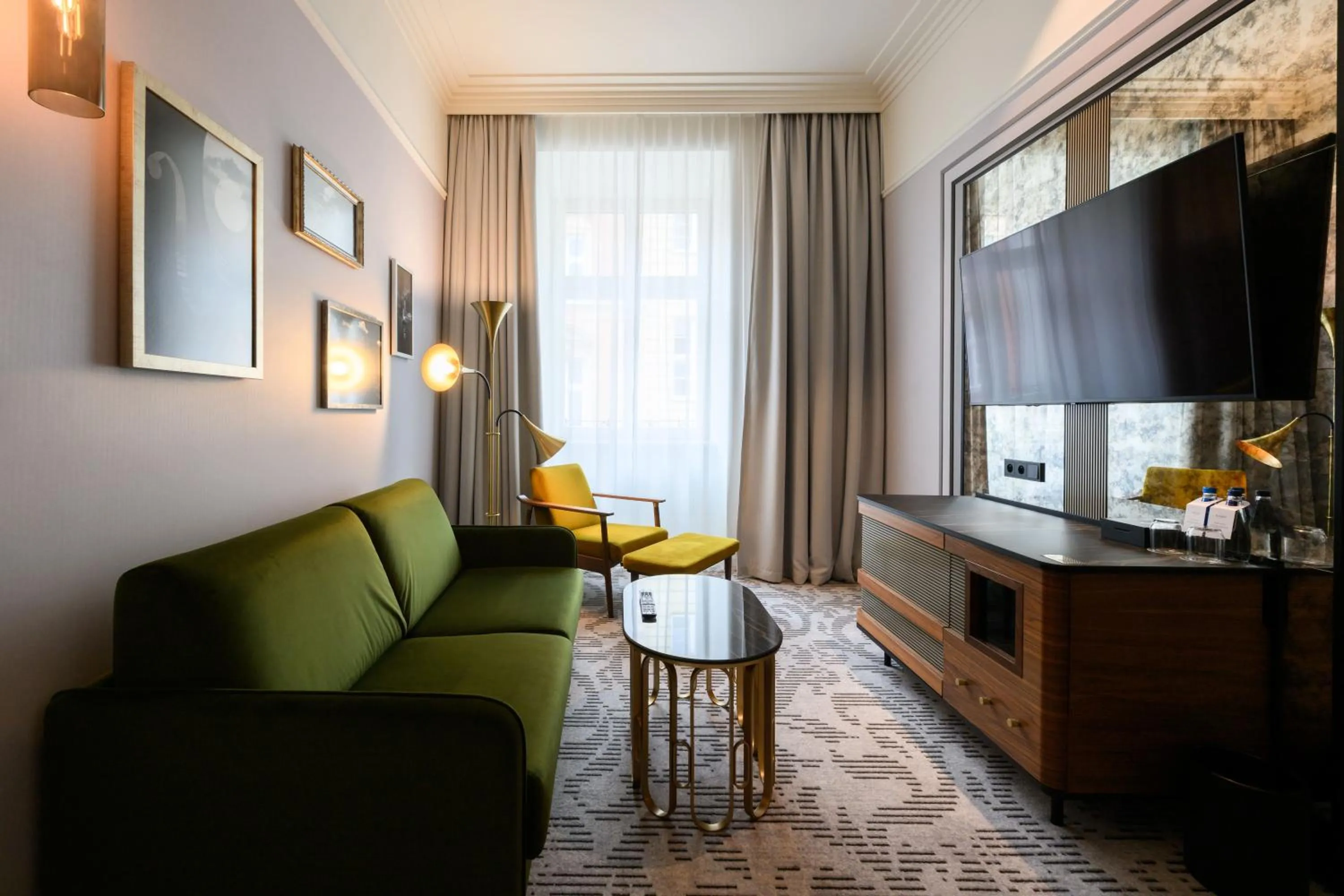 Living room in Hotel Saski Krakow Curio Collection by Hilton