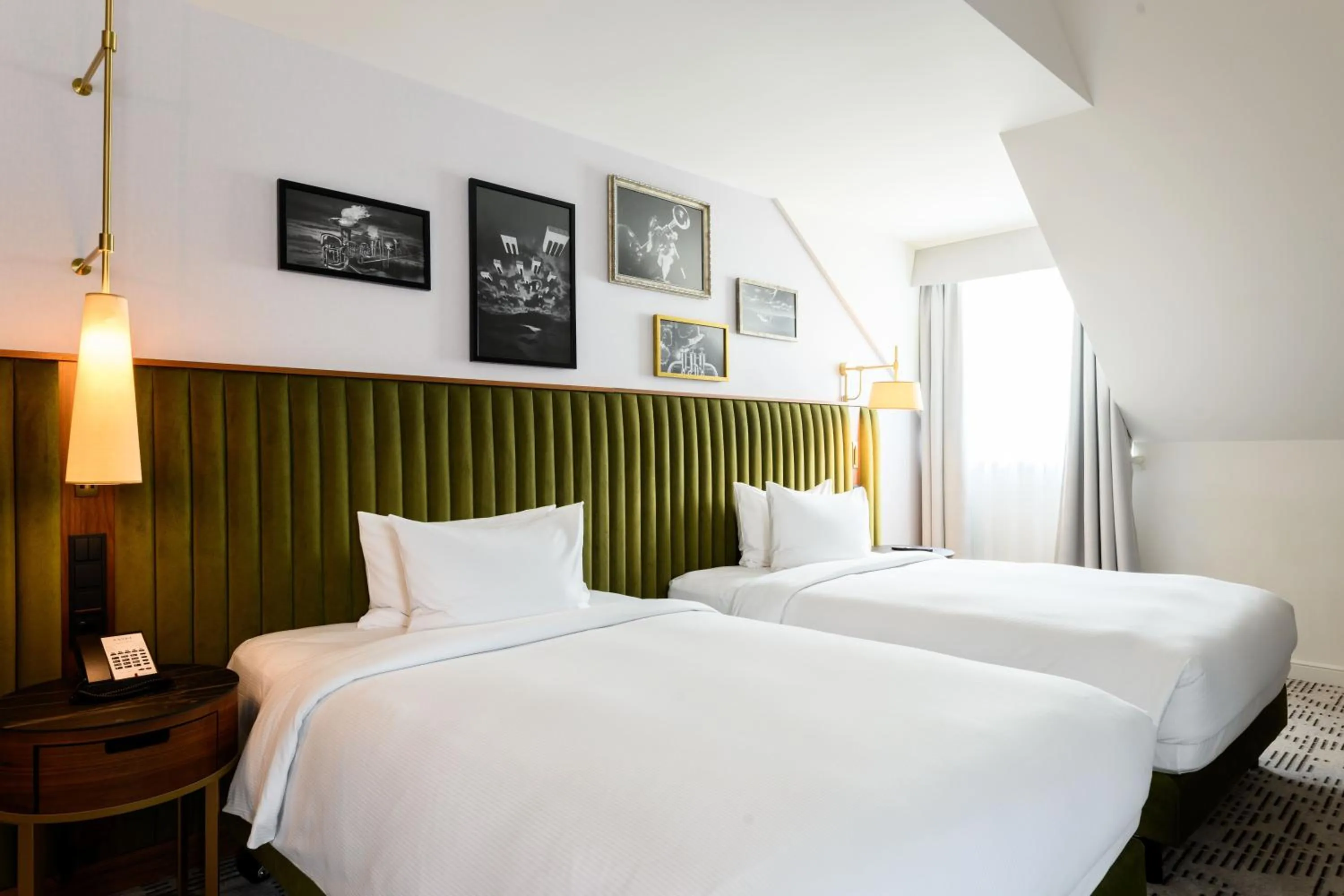 Bed in Hotel Saski Krakow Curio Collection by Hilton