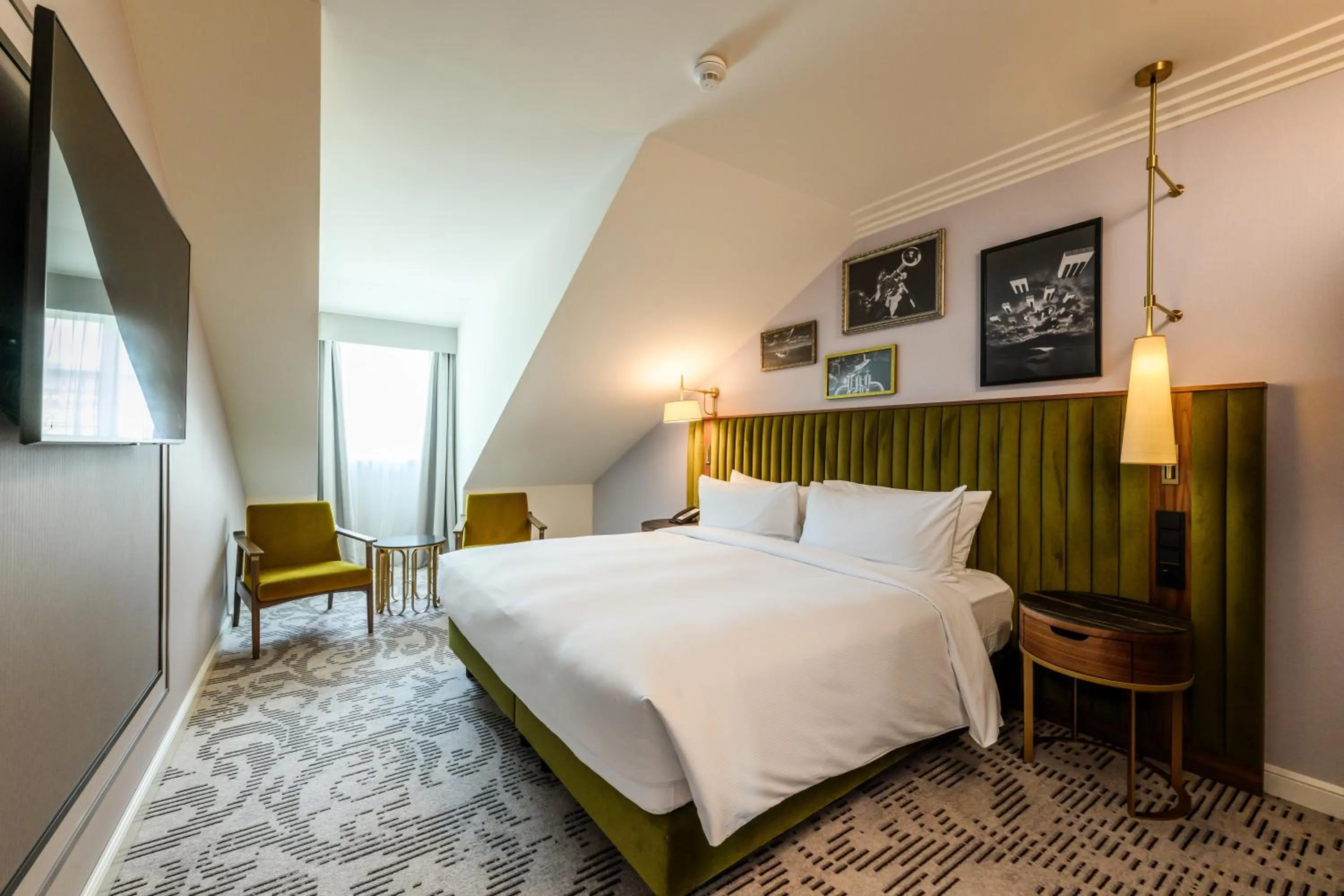 Bedroom, Bed in Hotel Saski Krakow Curio Collection by Hilton