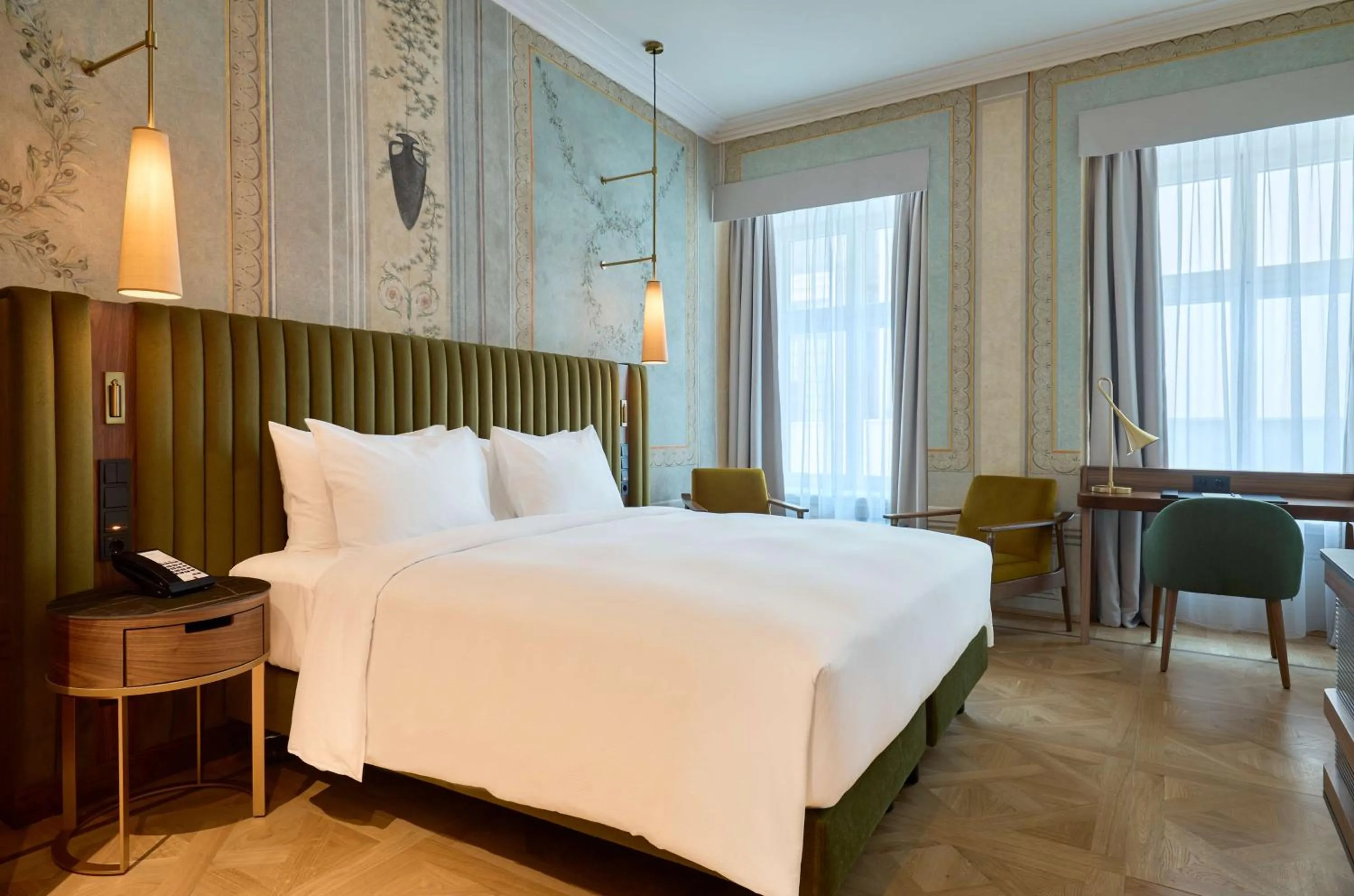 Bed in Hotel Saski Krakow Curio Collection by Hilton