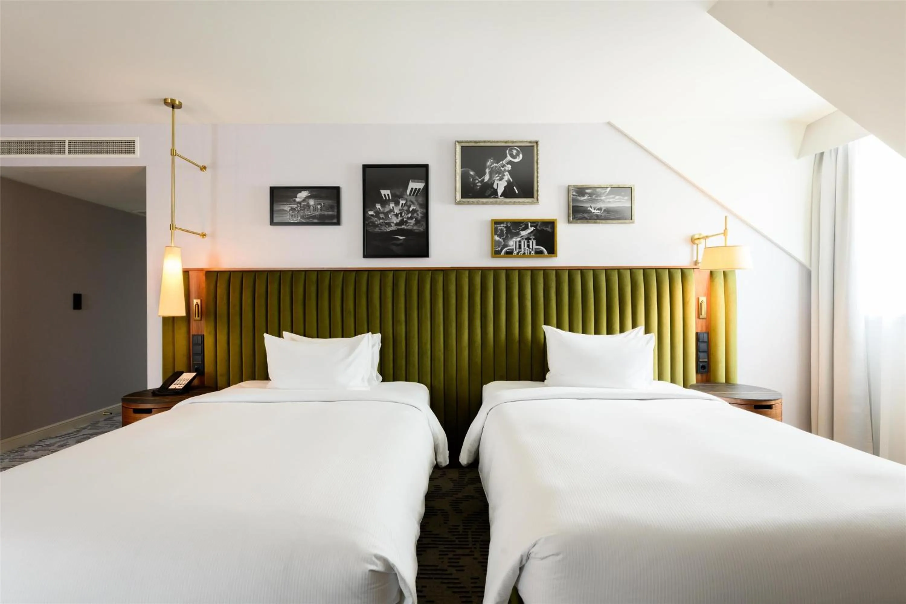 Bed in Hotel Saski Krakow Curio Collection by Hilton