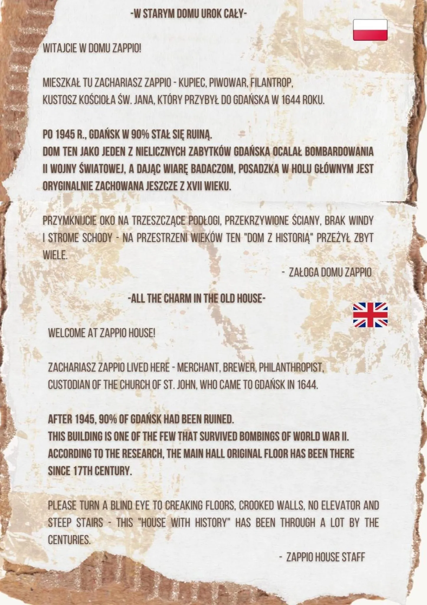 Property building in Dom Zachariasza Zappio