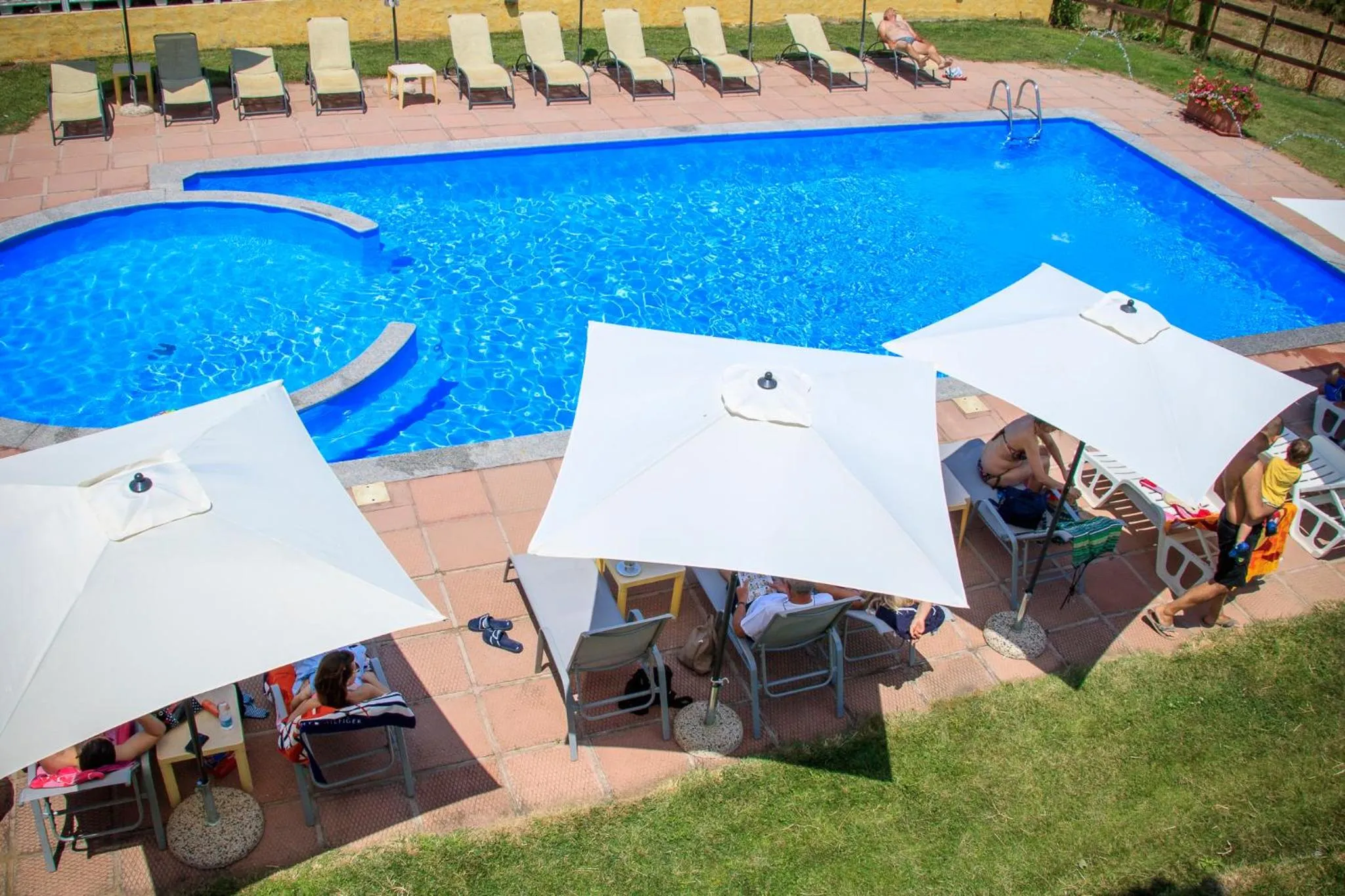 Pool view in Abbaidda Hotel