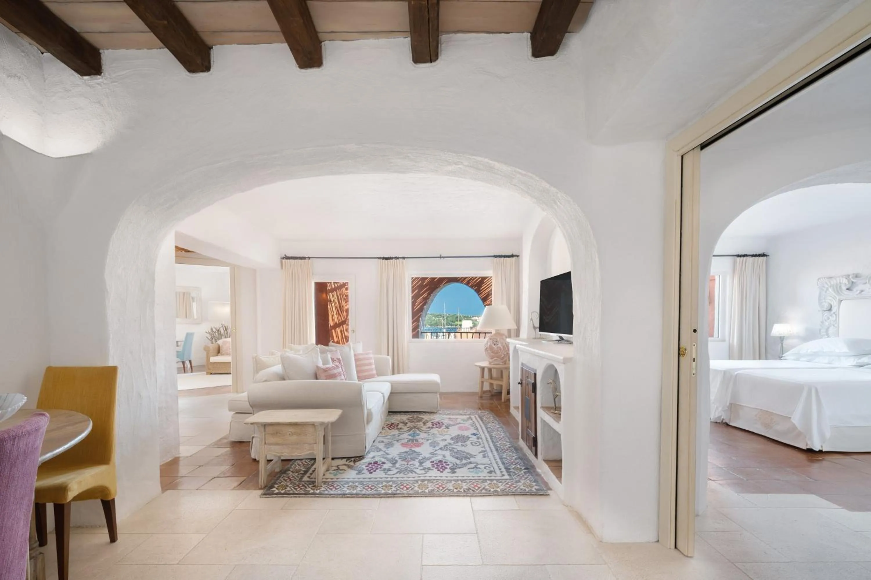 Living room, Bed in Cervo Hotel,Costa Smeralda Resort