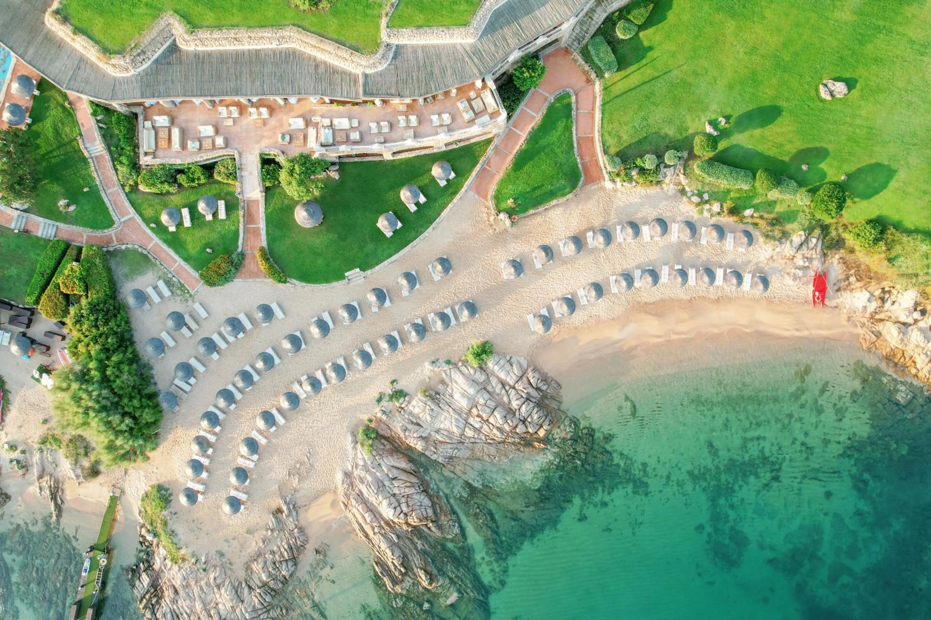 Beach in Hotel Pitrizza, Costa Smeralda