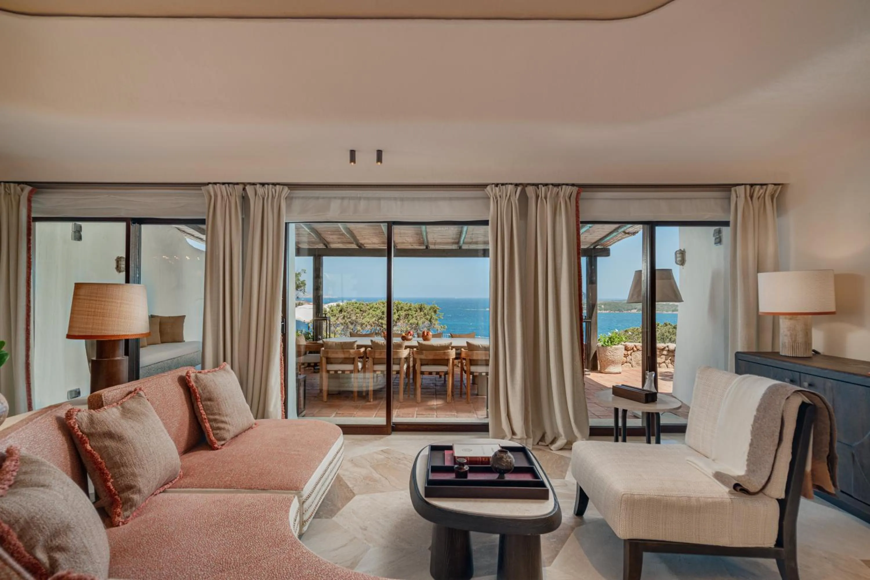 Living room in Hotel Pitrizza, Costa Smeralda