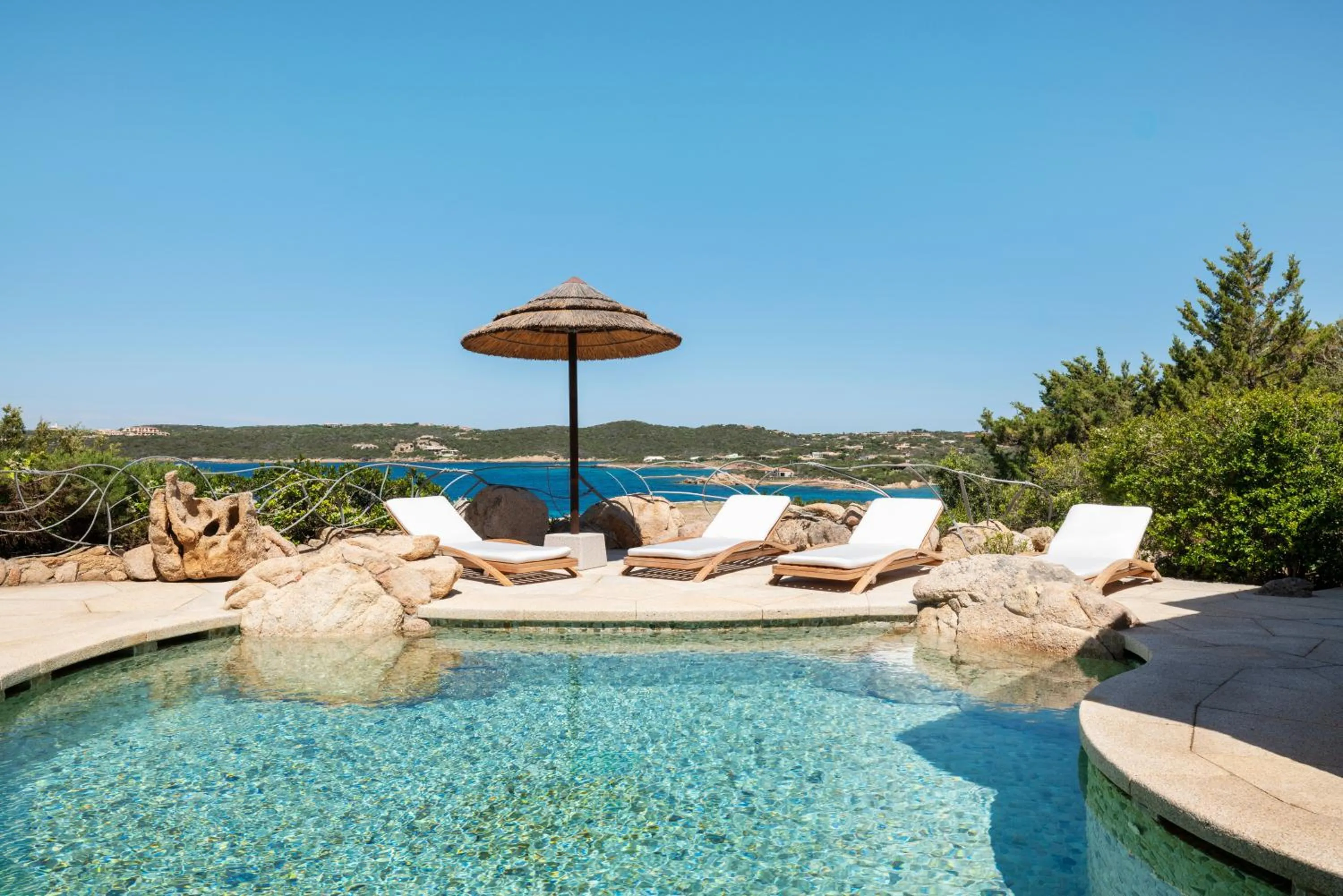Swimming pool in Hotel Pitrizza, Costa Smeralda