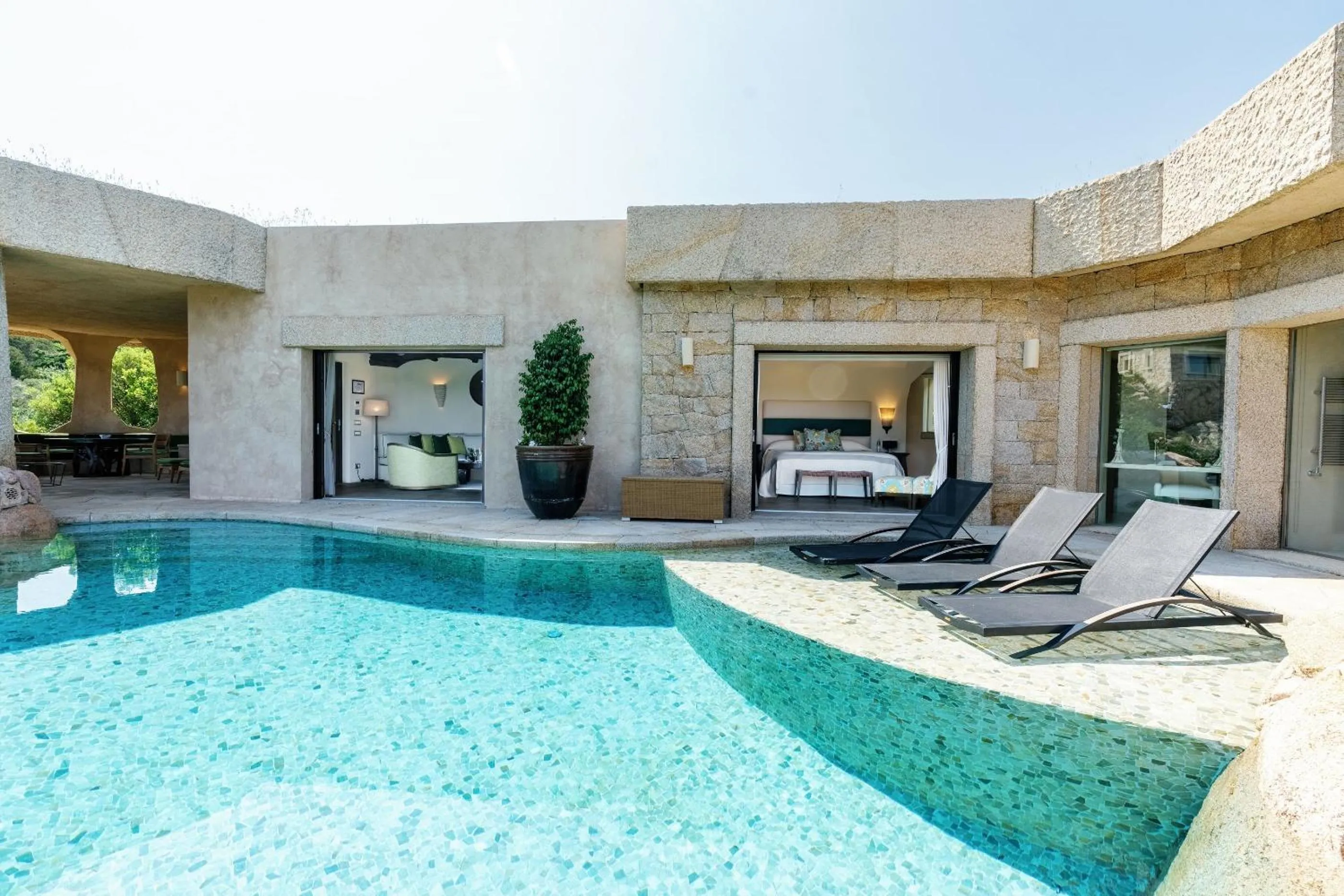 Swimming pool in Hotel Pitrizza, Costa Smeralda