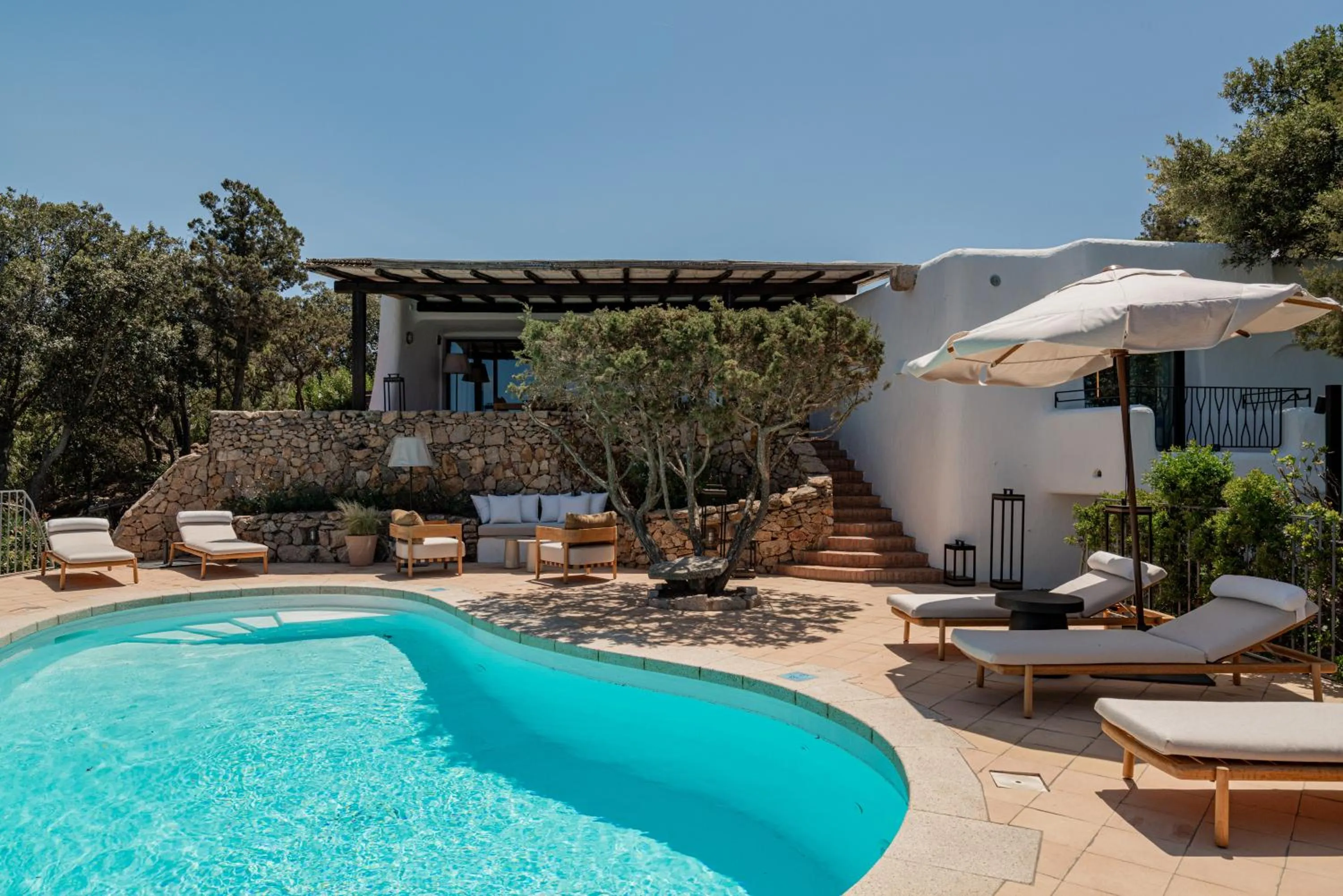 Swimming pool in Hotel Pitrizza, Costa Smeralda