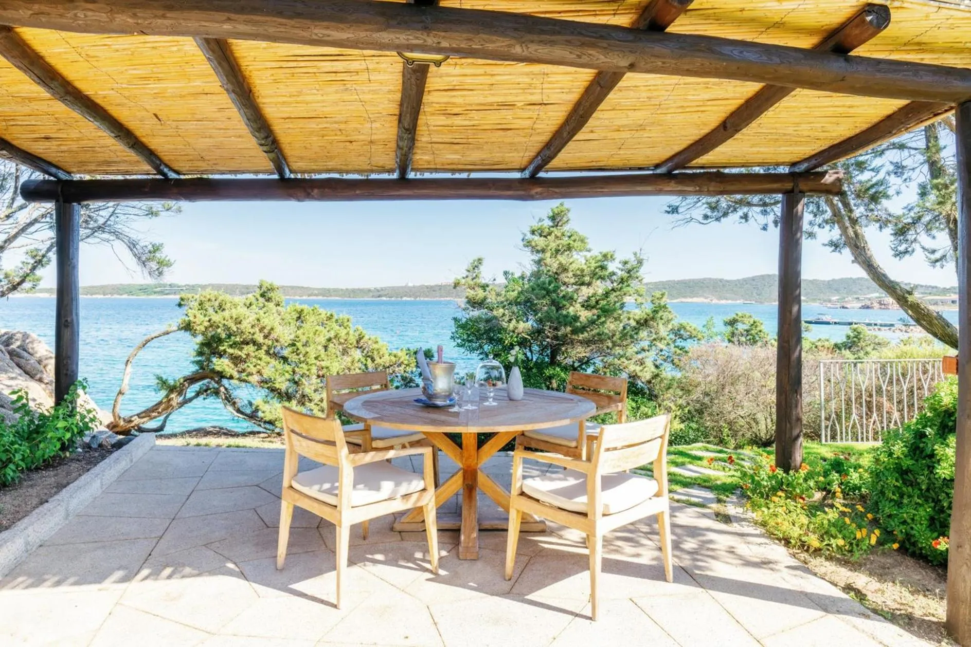 Patio in Hotel Pitrizza, Costa Smeralda
