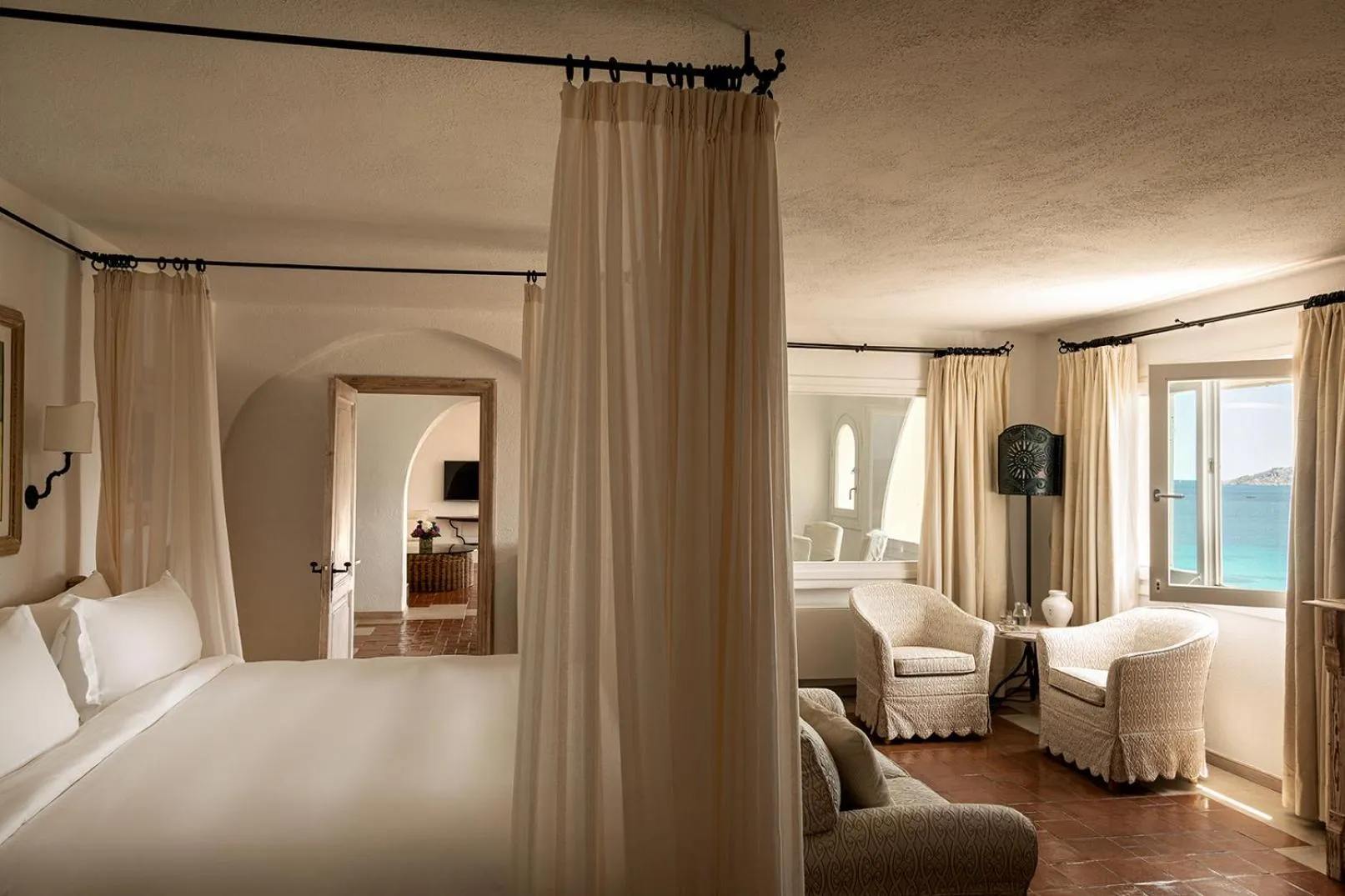 Bedroom, Bed in Romazzino, A Belmond Hotel, Costa Smeralda