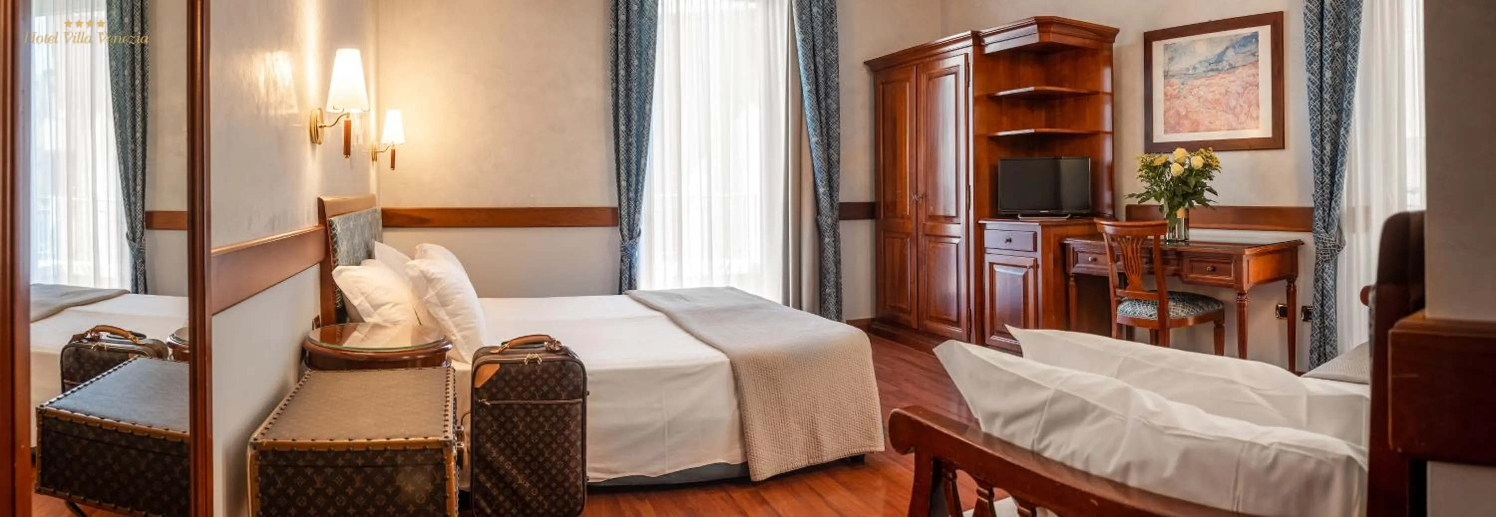 Bedroom, Bed in Hotel Villa Venezia