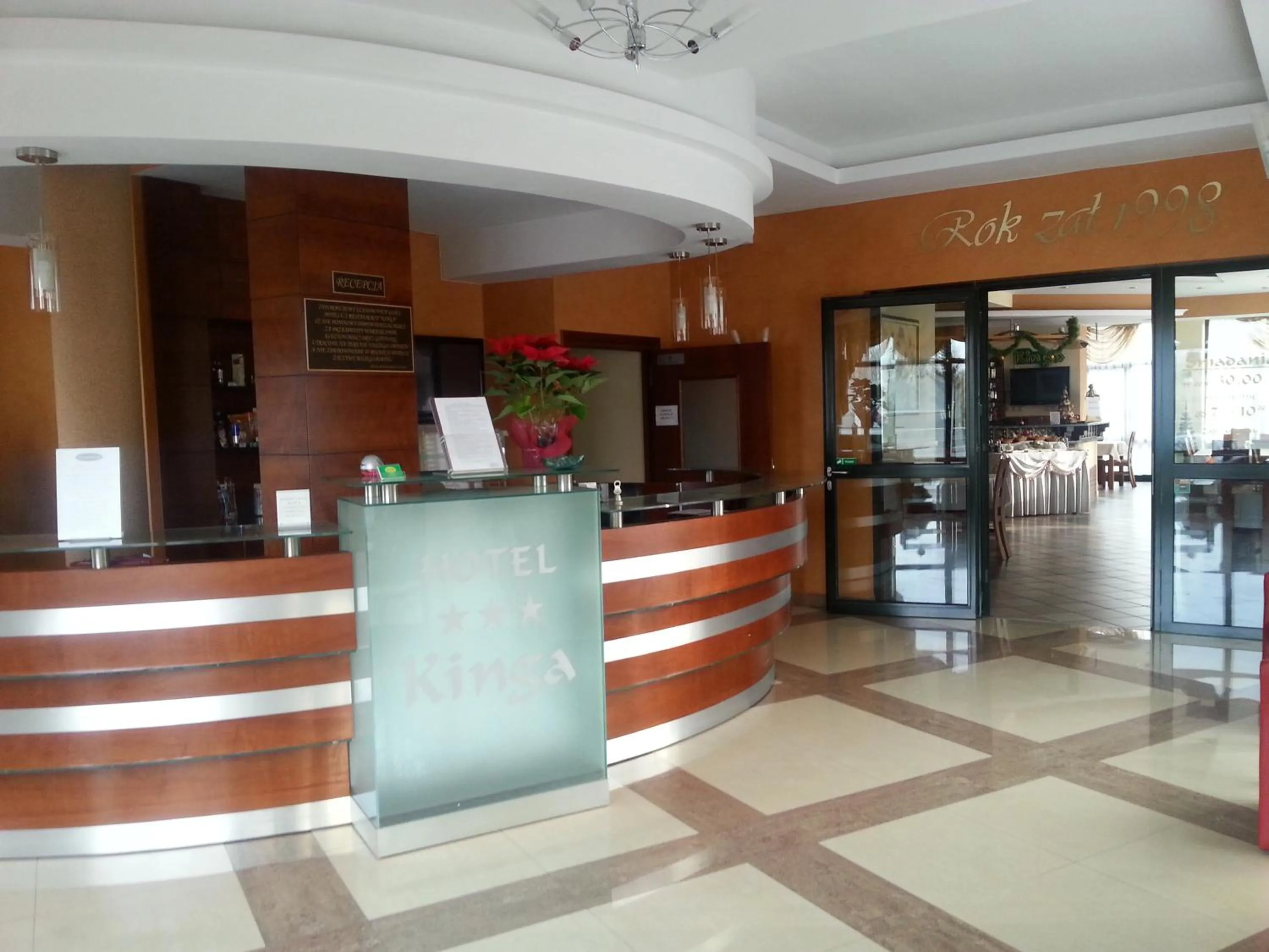 Lobby or reception in Hotel Restauracja Kinga