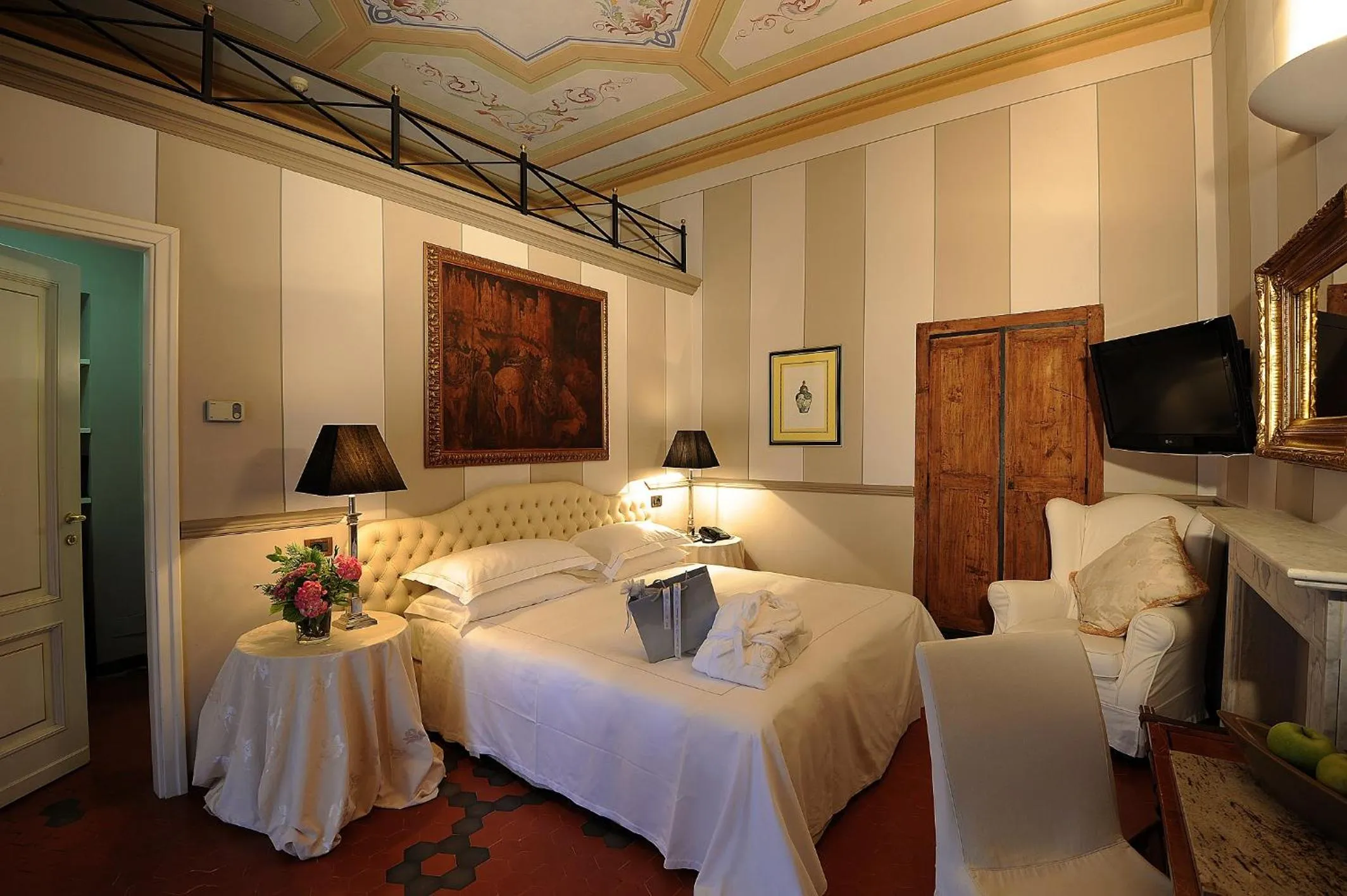 Bed in Hotel Villa Beccaris