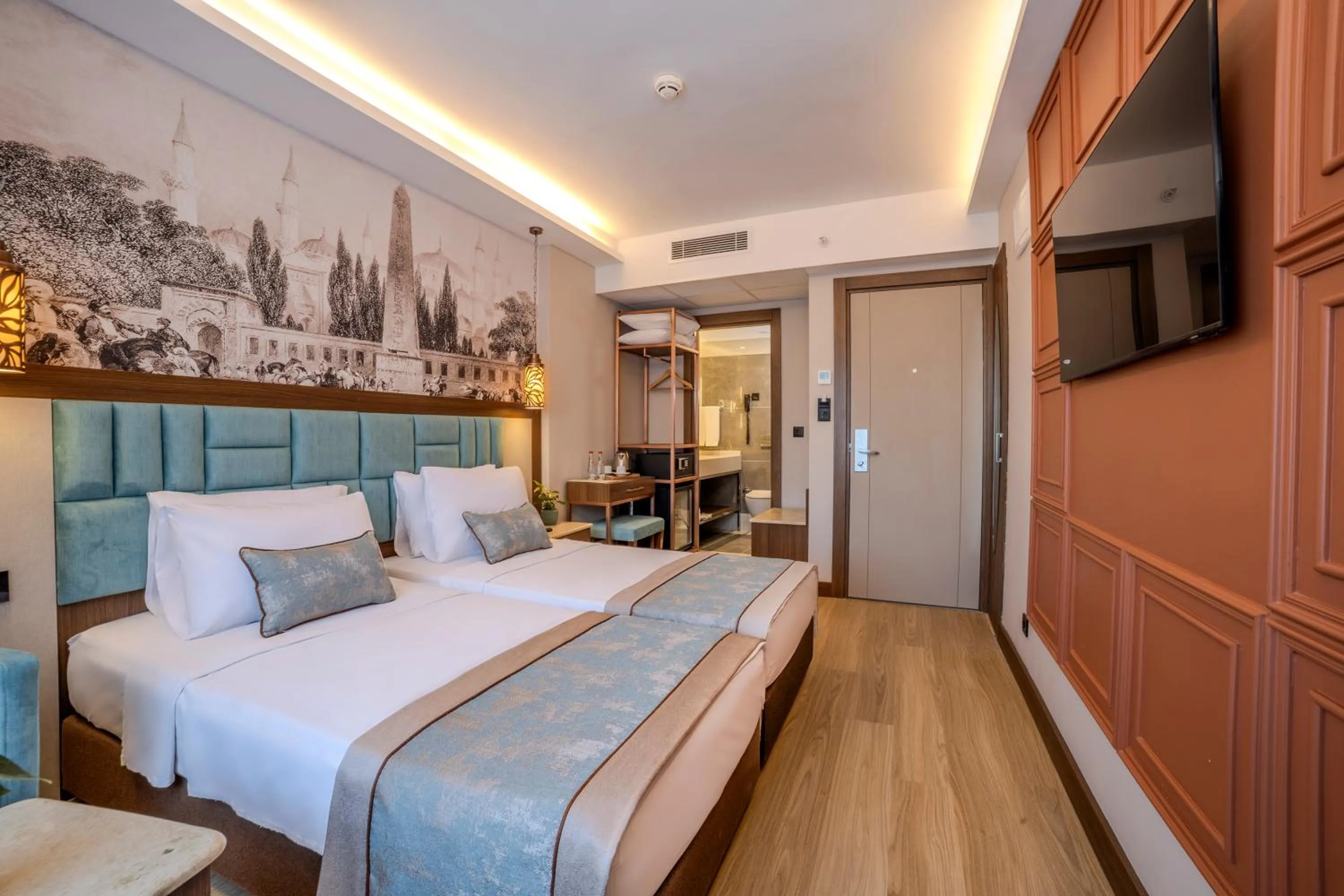 City view, Bed in Grand Hilarium Hotel