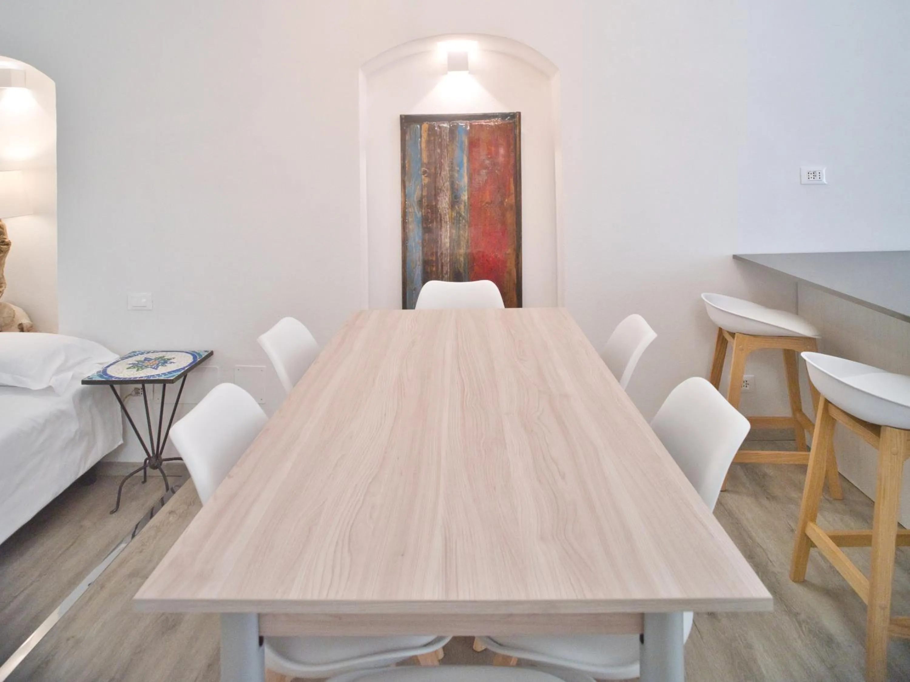 Dining area, Bed in Hotel Medusa