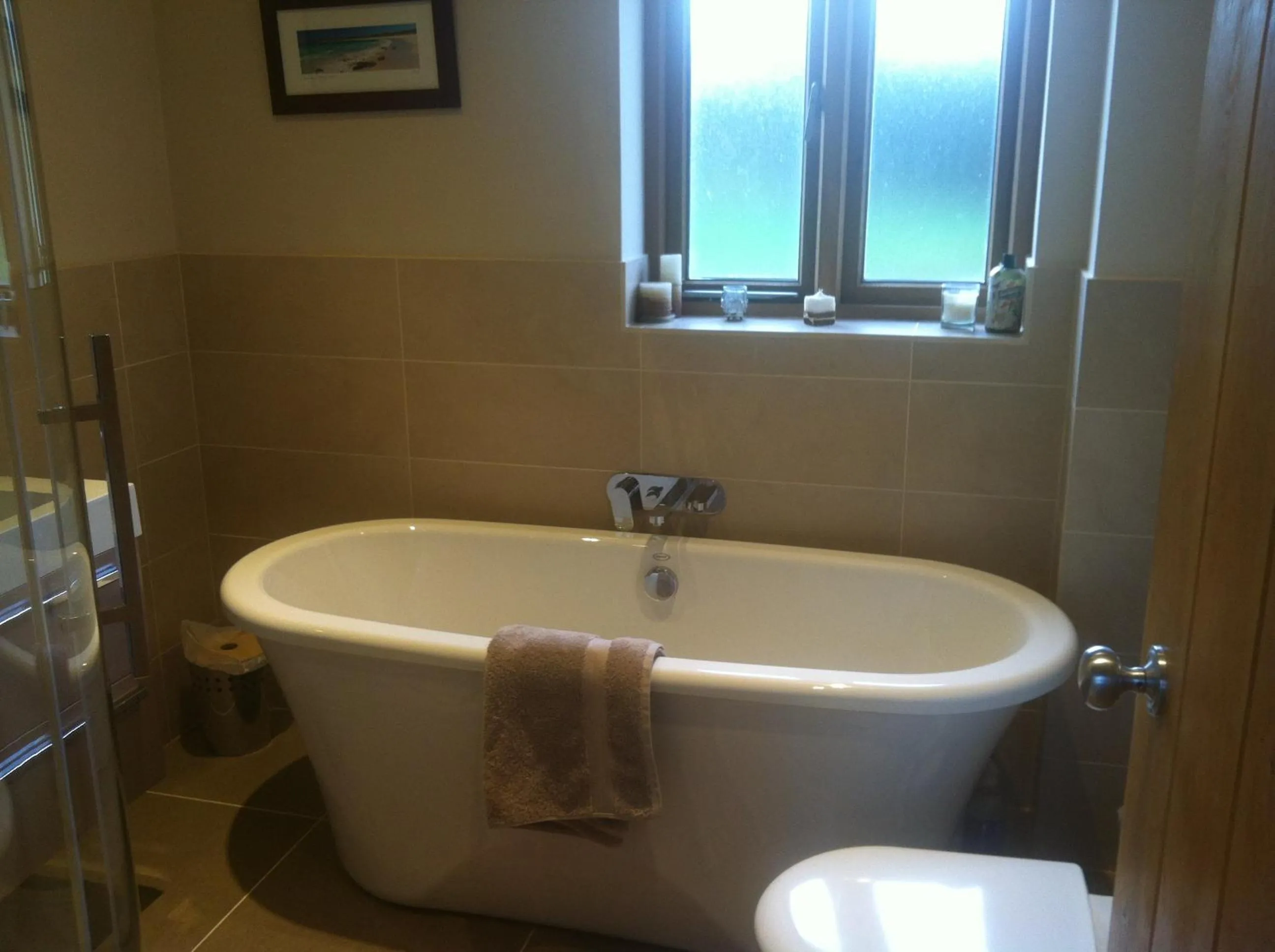Bathroom in East Dunster Deer Farm B&B