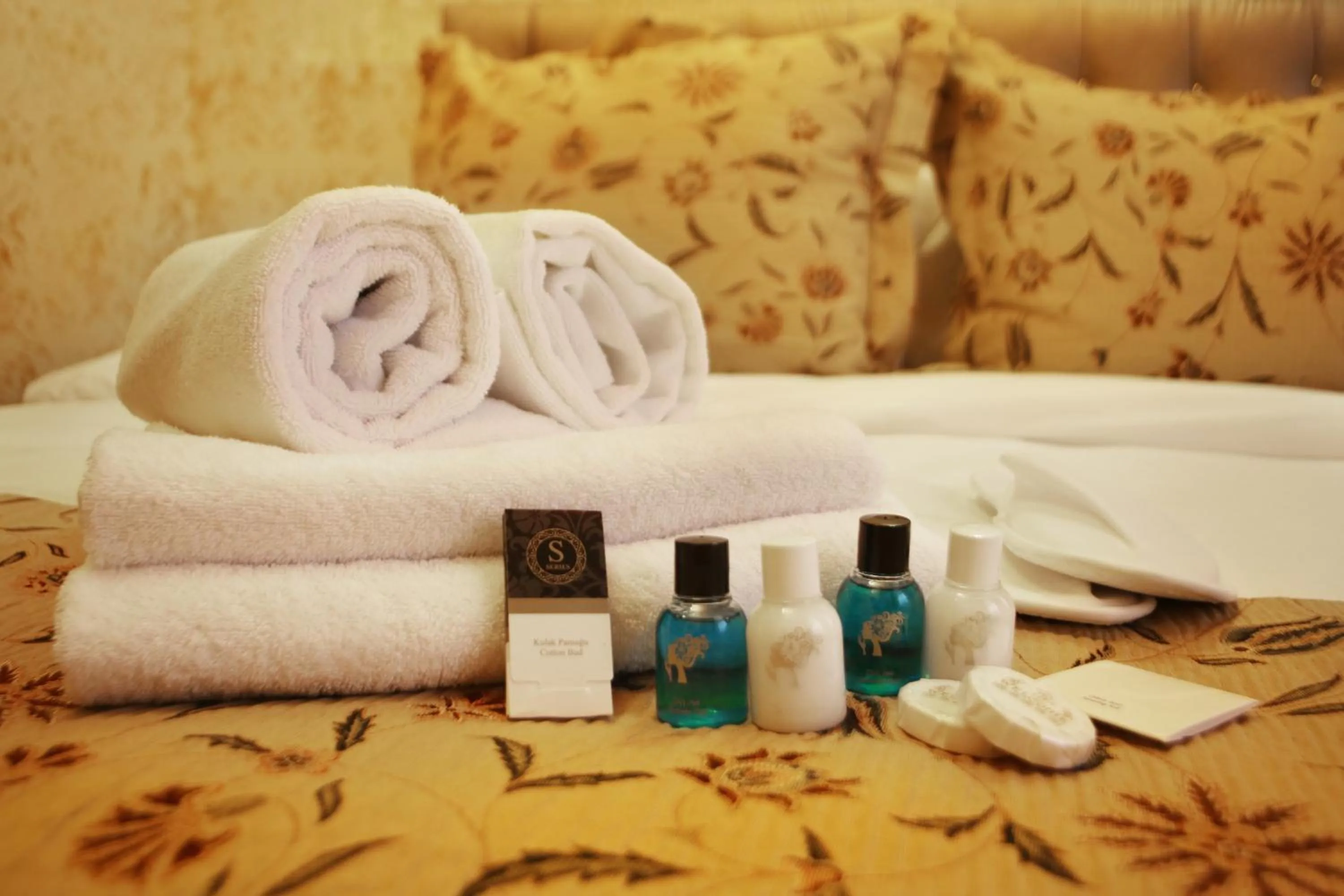 Bathroom, Bed in Theodian Hotel