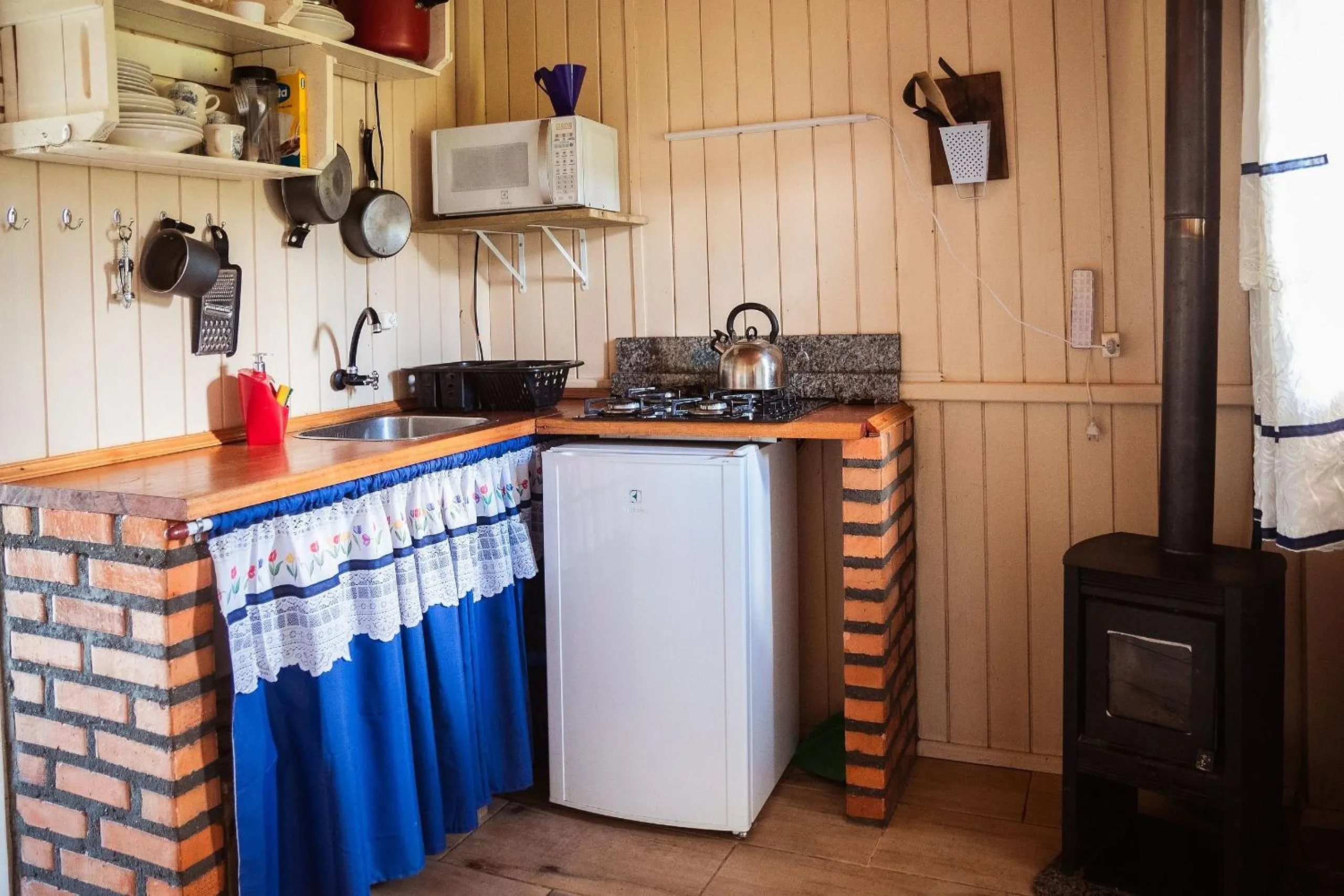 Kitchen or kitchenette in Recanto das Águas - Urubici - SC