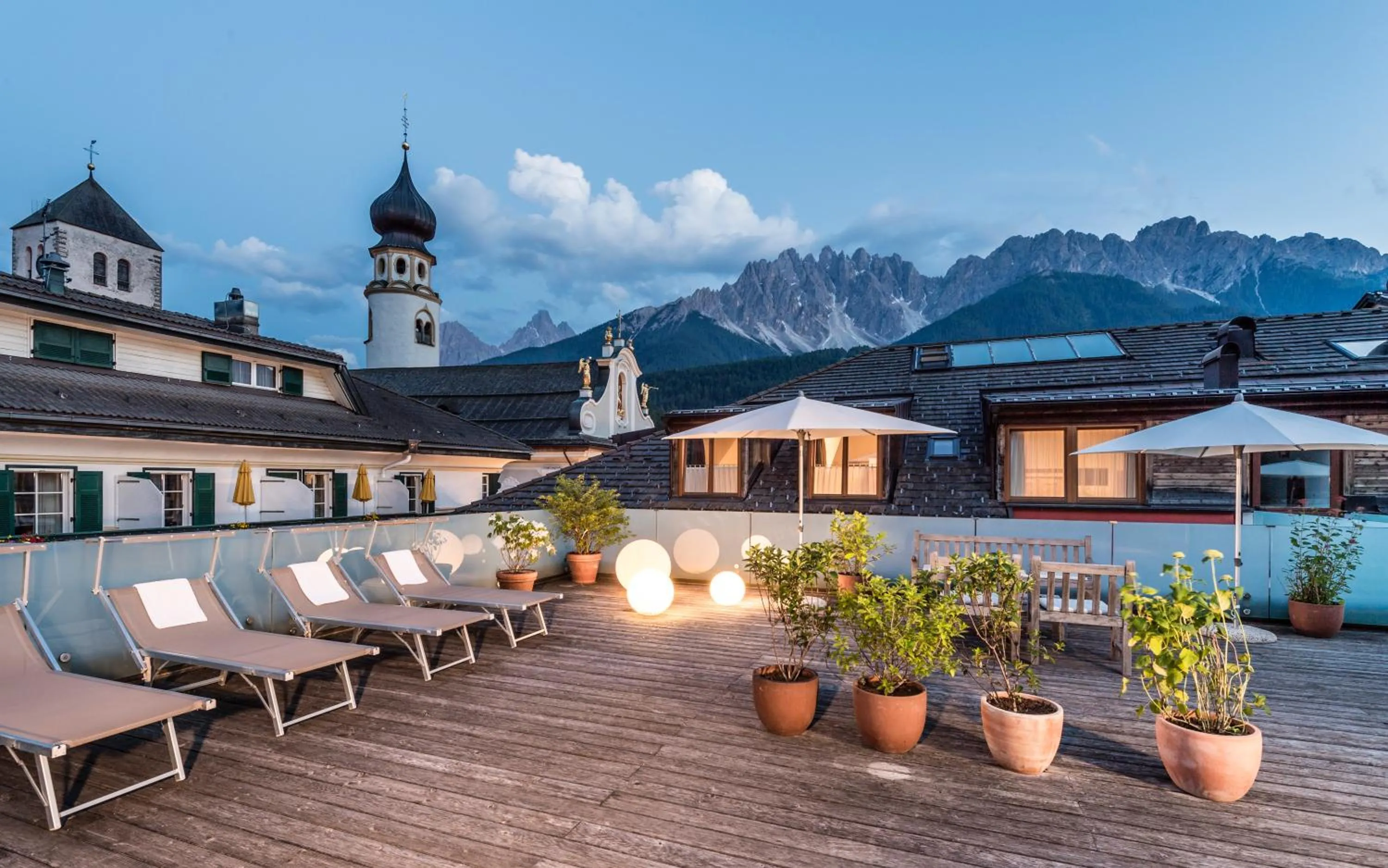 Balcony/Terrace in Boutique & Gourmet Hotel Orso Grigio - Grauer Bär