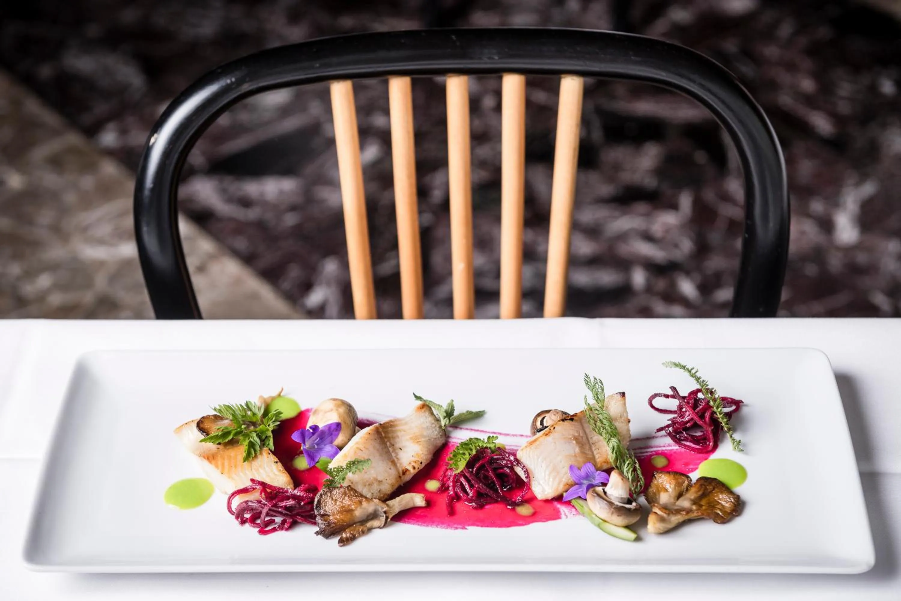 Food close-up in Boutique & Gourmet Hotel Orso Grigio - Grauer Bär