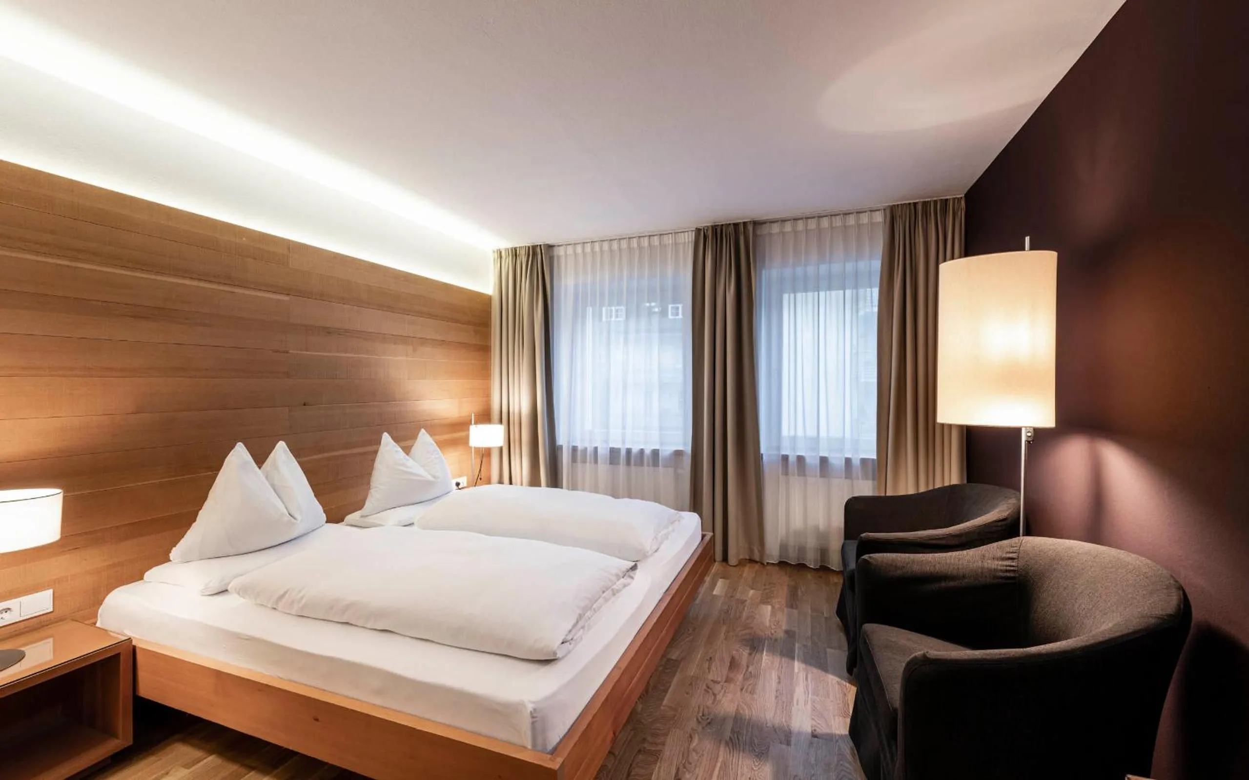 Bedroom, Bed in Boutique & Gourmet Hotel Orso Grigio - Grauer Bär