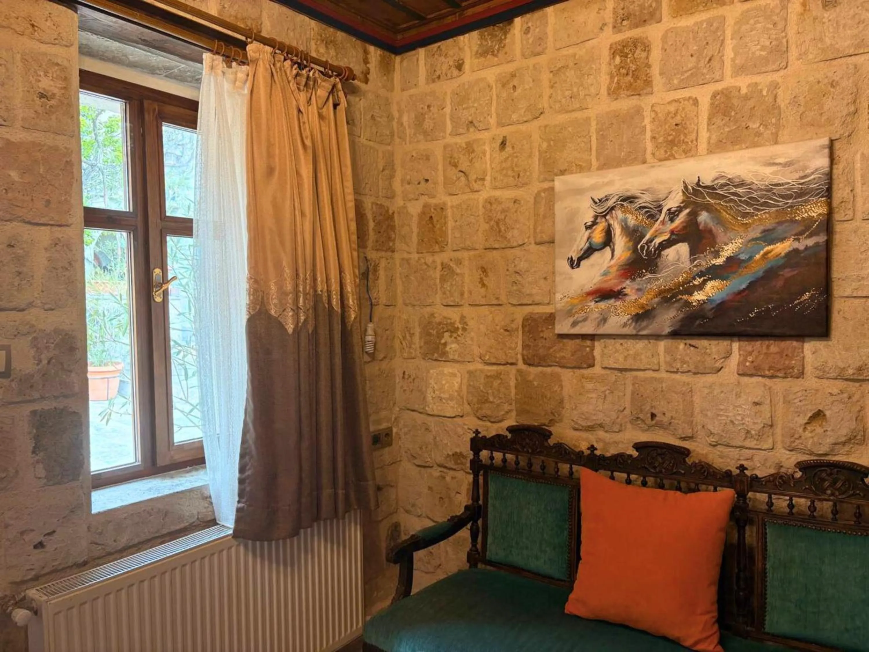 Seating area in Elysee Cave House