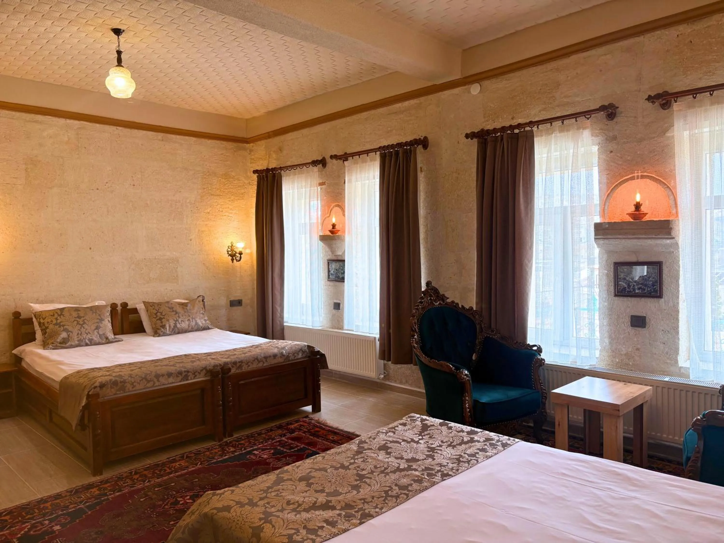 Bed in Elysee Cave House