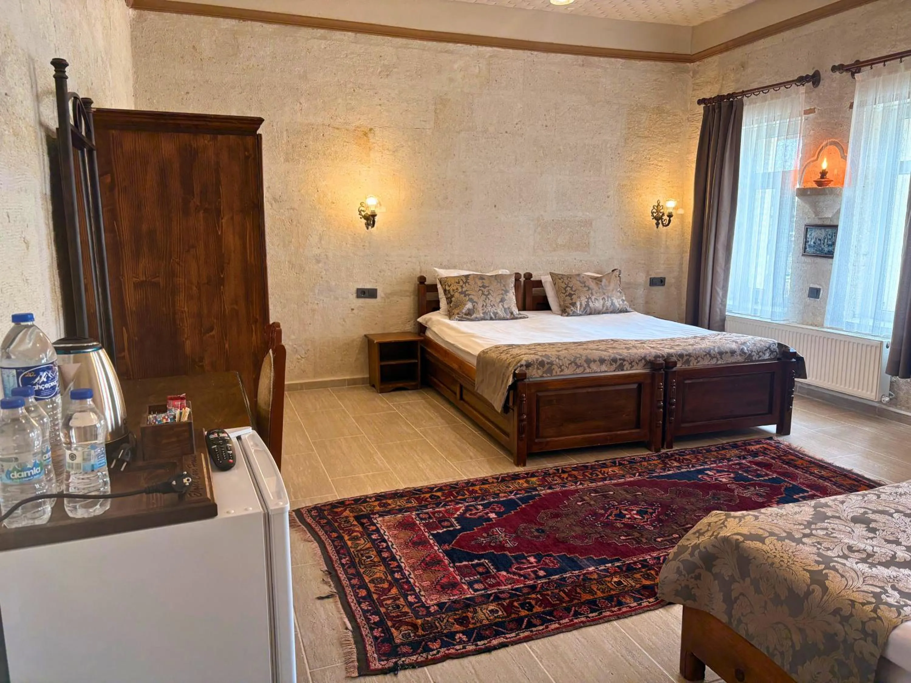 Bed in Elysee Cave House