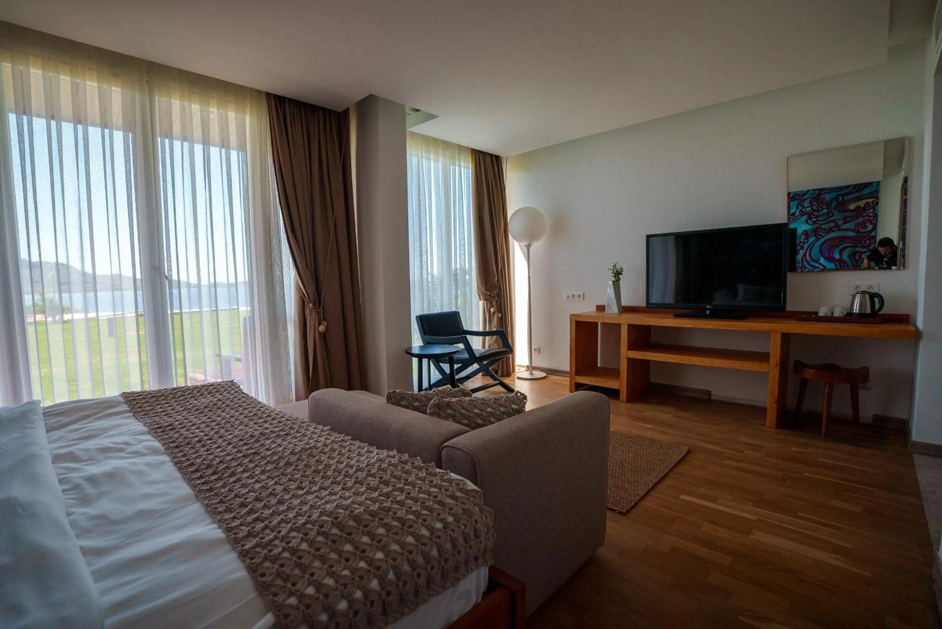 TV and multimedia, Bed in Palmalife Bodrum Resort & Spa