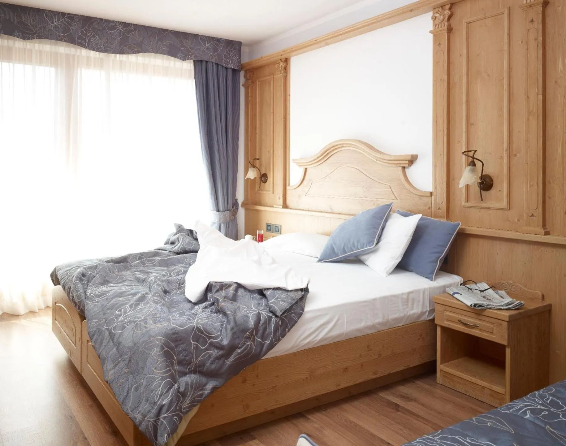 Bed in Panorama Hotel Fontanella