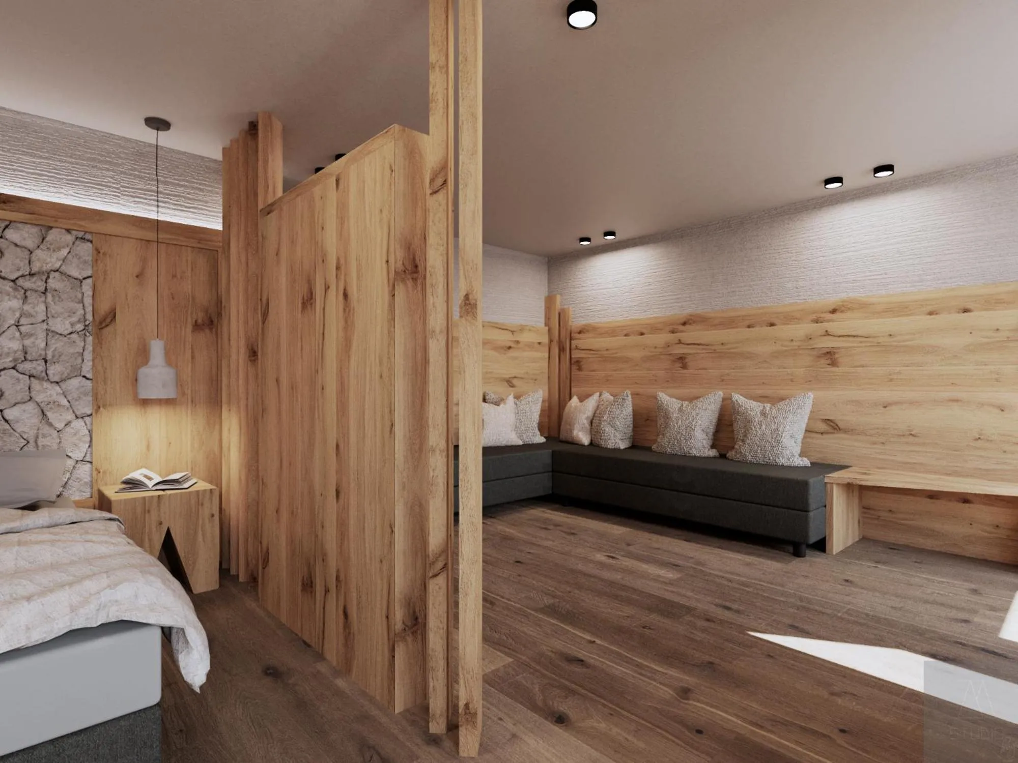 Bed in Sporthotel Romantic Plaza