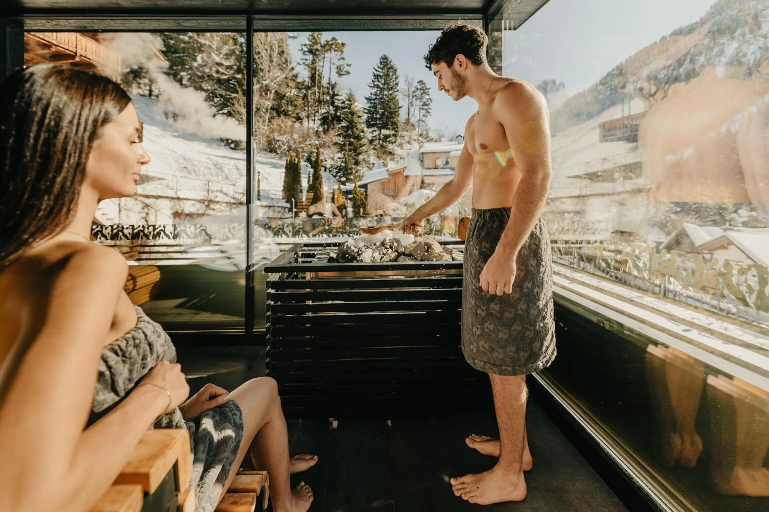 Sauna in Alpin Garden Luxury Maison & SPA - Adults Retreat