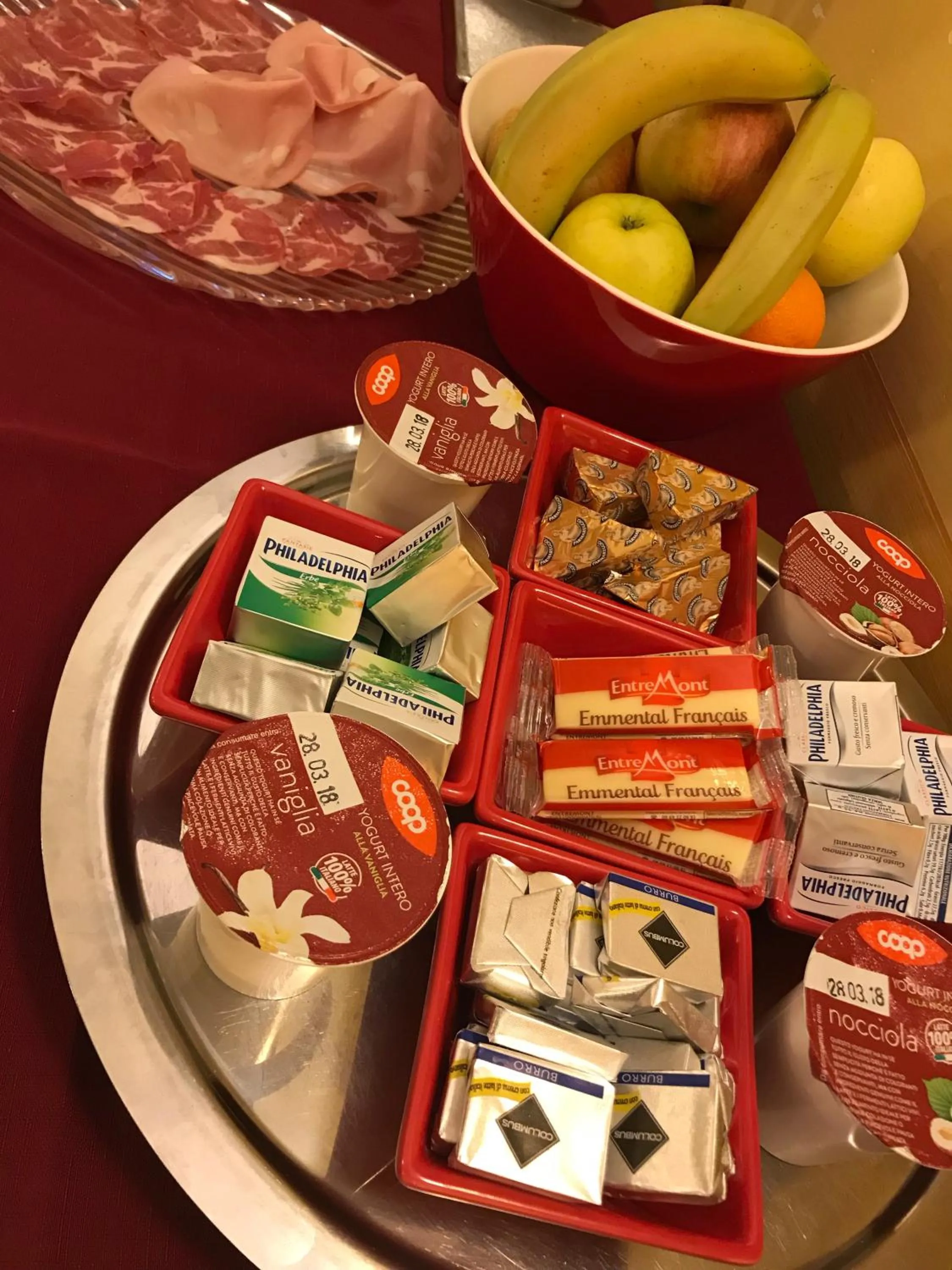 Continental breakfast in Hotel Berti