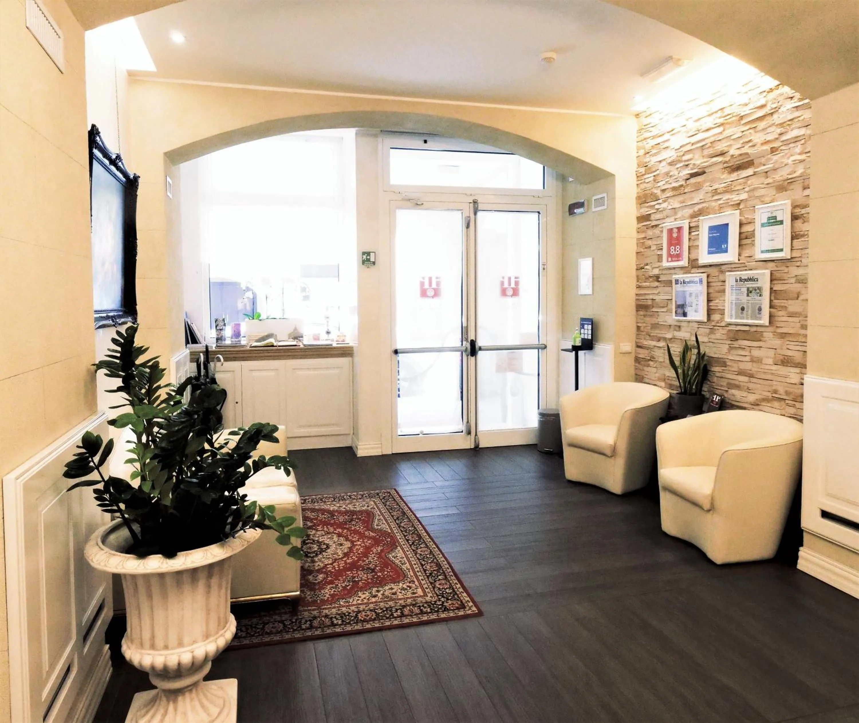 Lobby or reception in Hotel Patavium