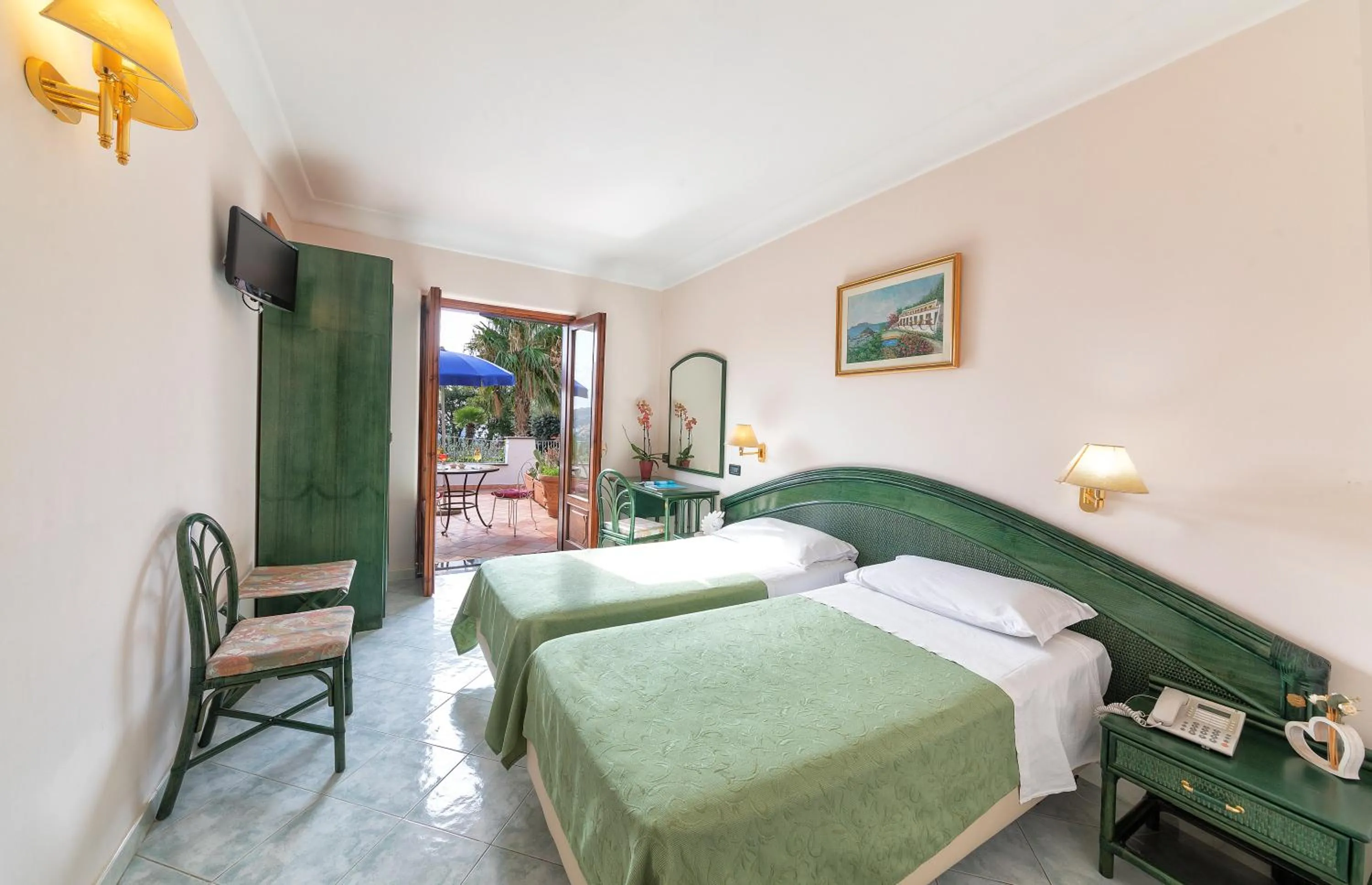 Bed in Hotel Belvedere