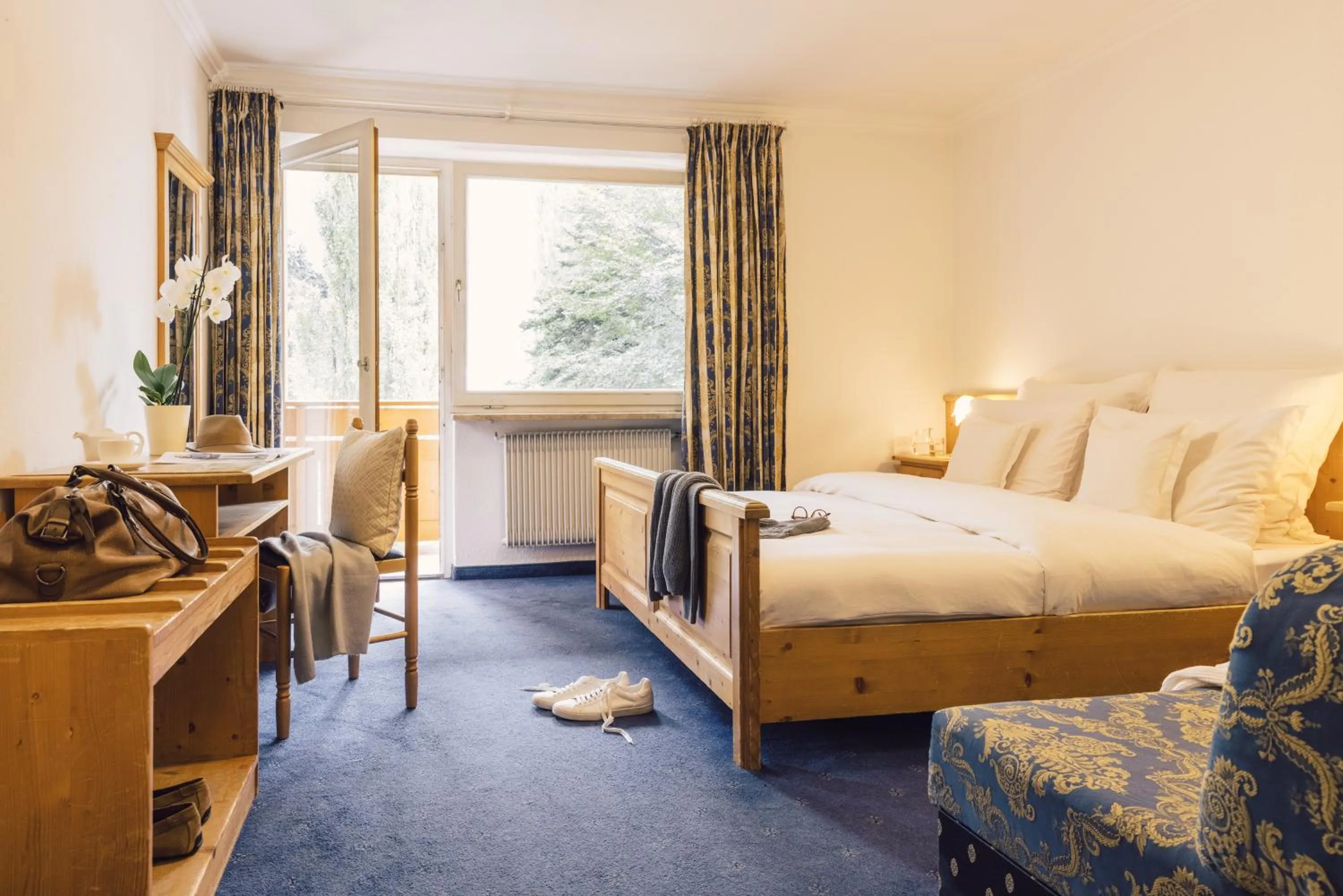 Bed in Parkhotel Schachen