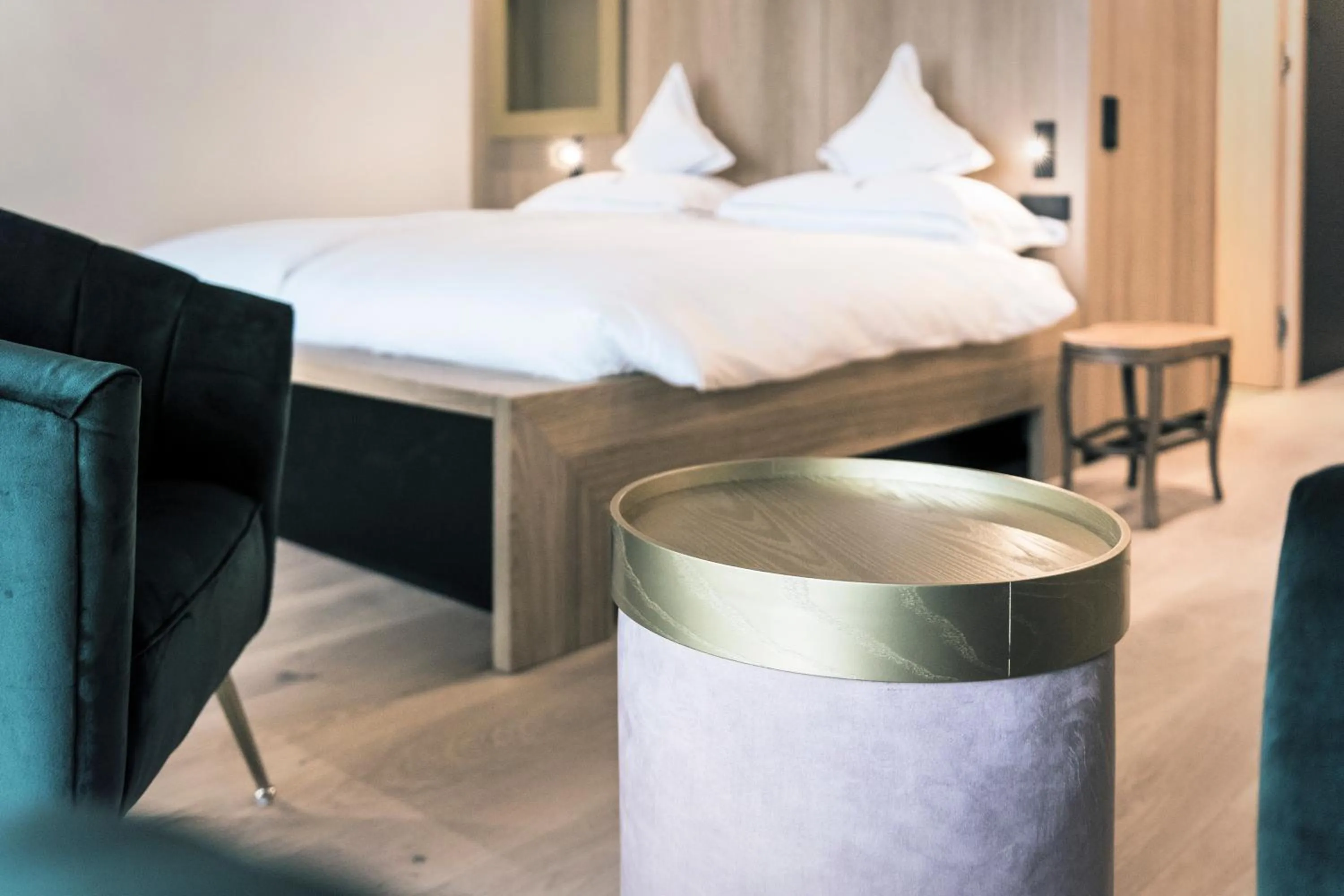 Bed in Parkhotel Holzner