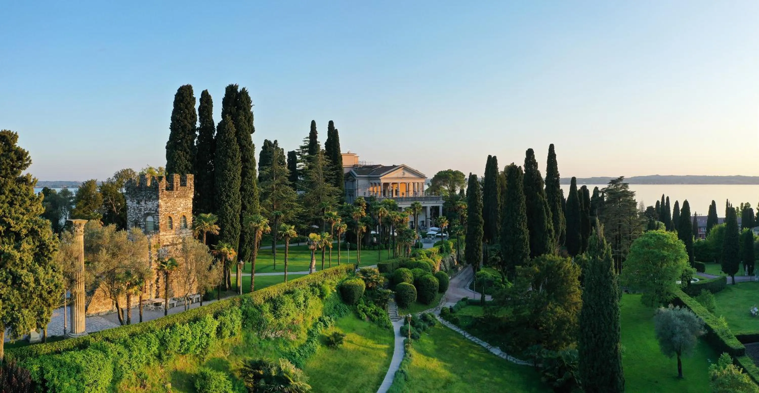 Property building in Villa Cortine Palace Relais Chateaux