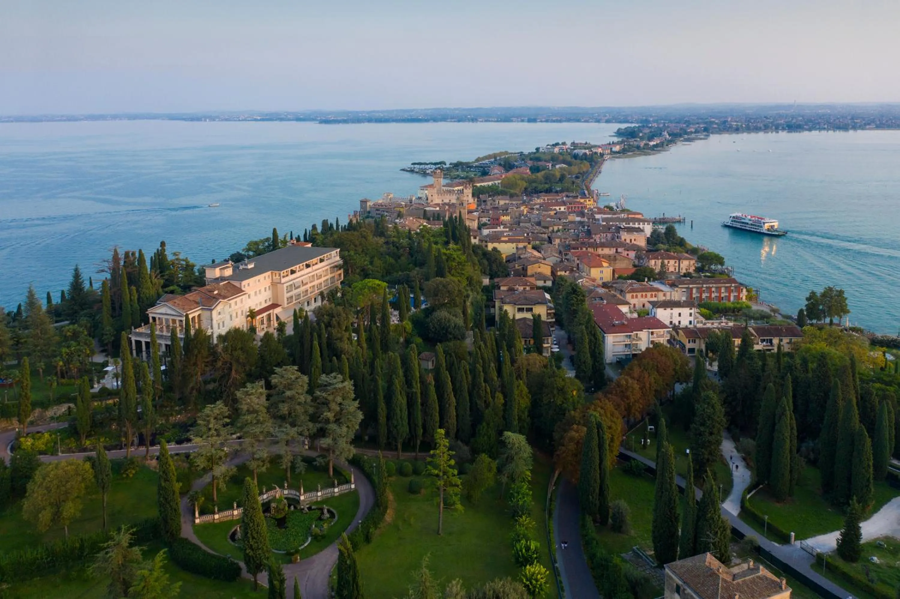 Bird's eye view in Villa Cortine Palace Relais Chateaux