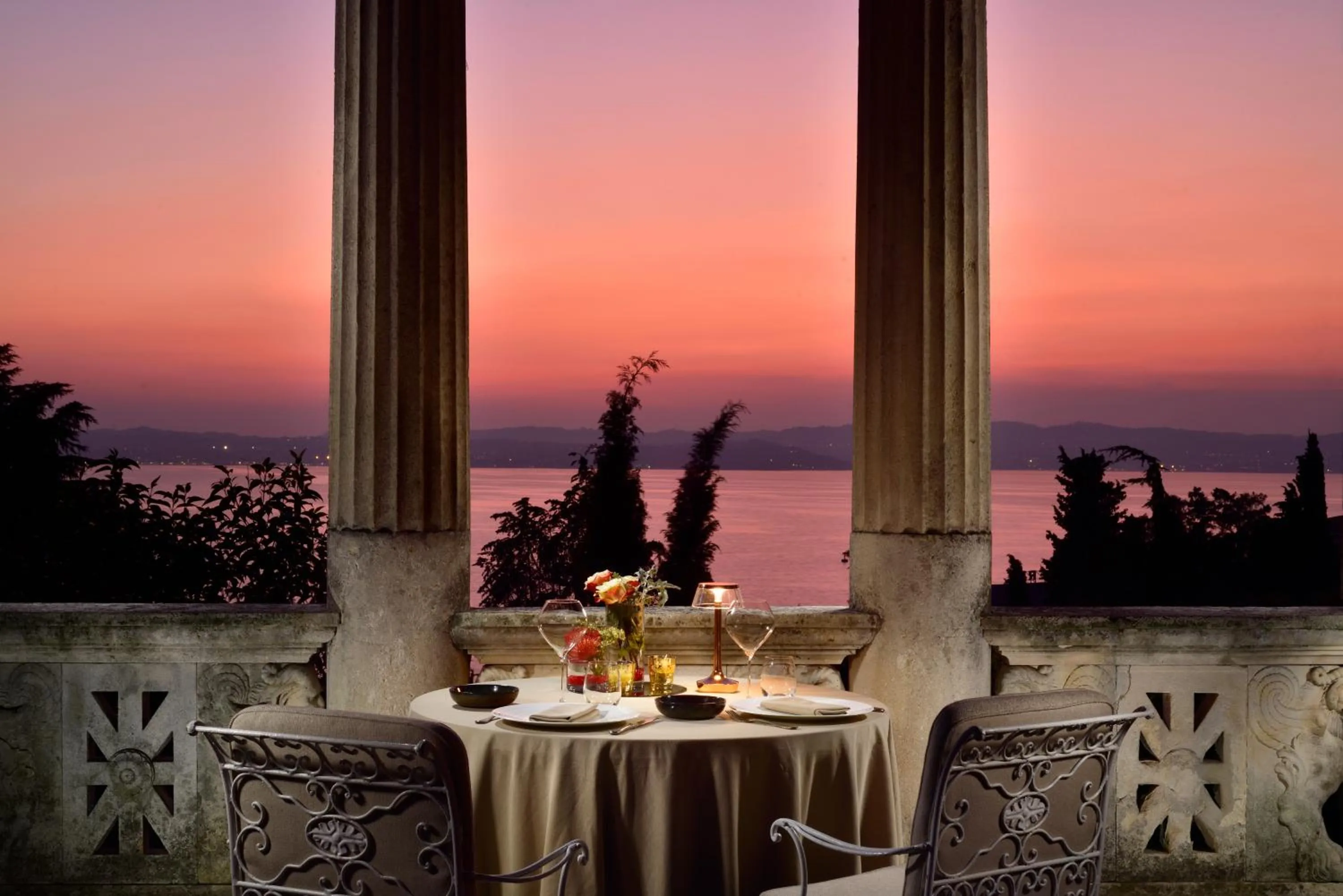 Restaurant/places to eat in Villa Cortine Palace Relais Chateaux