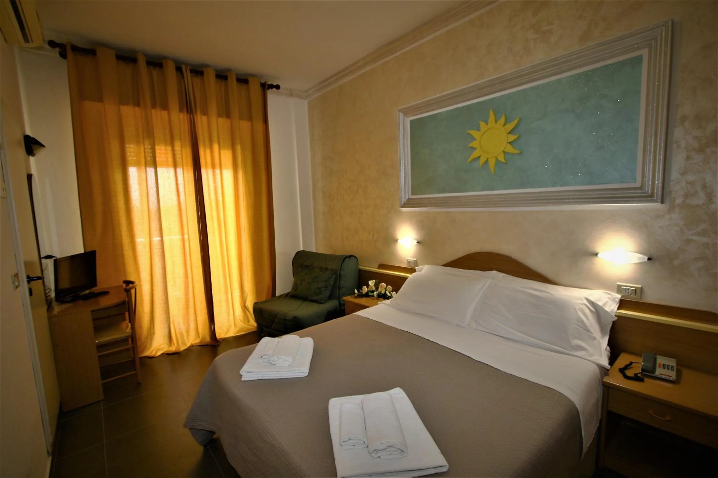 Bed in Hotel De Amicis