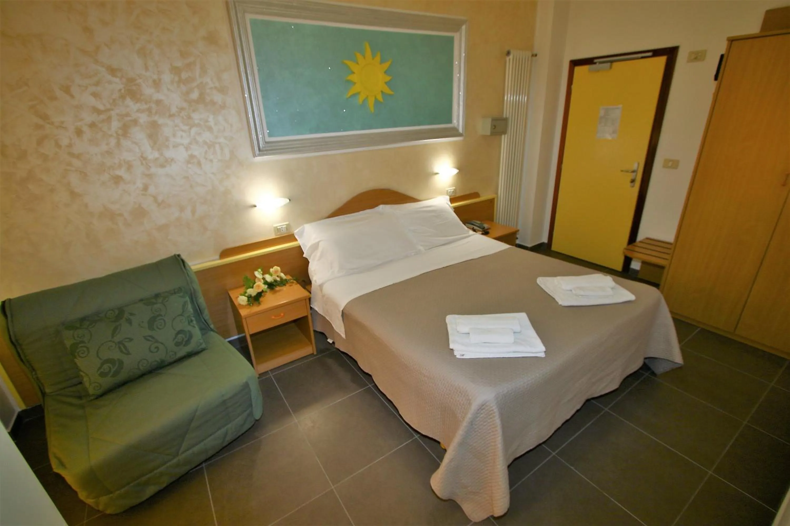 Bed in Hotel De Amicis