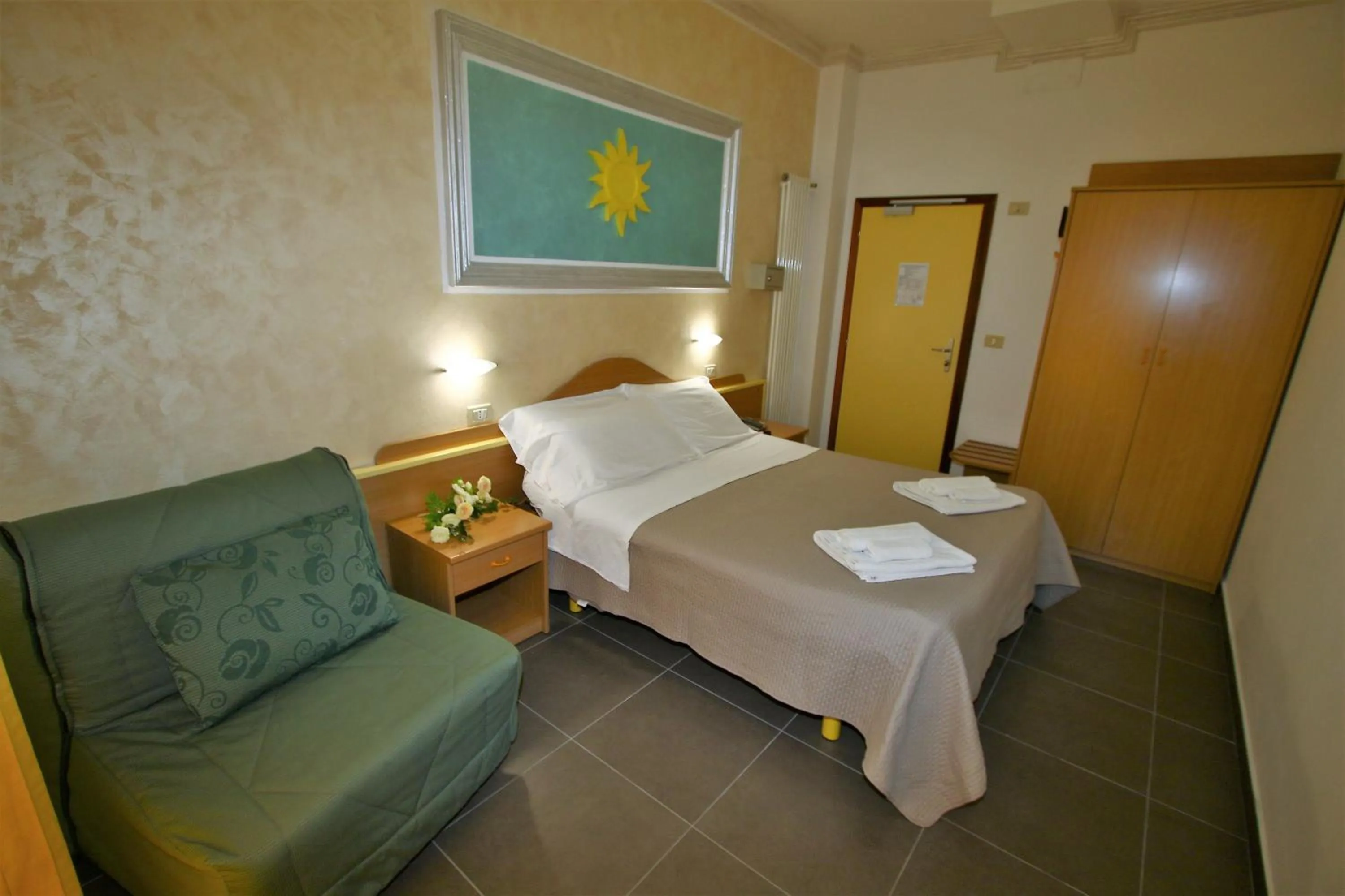 Bed in Hotel De Amicis