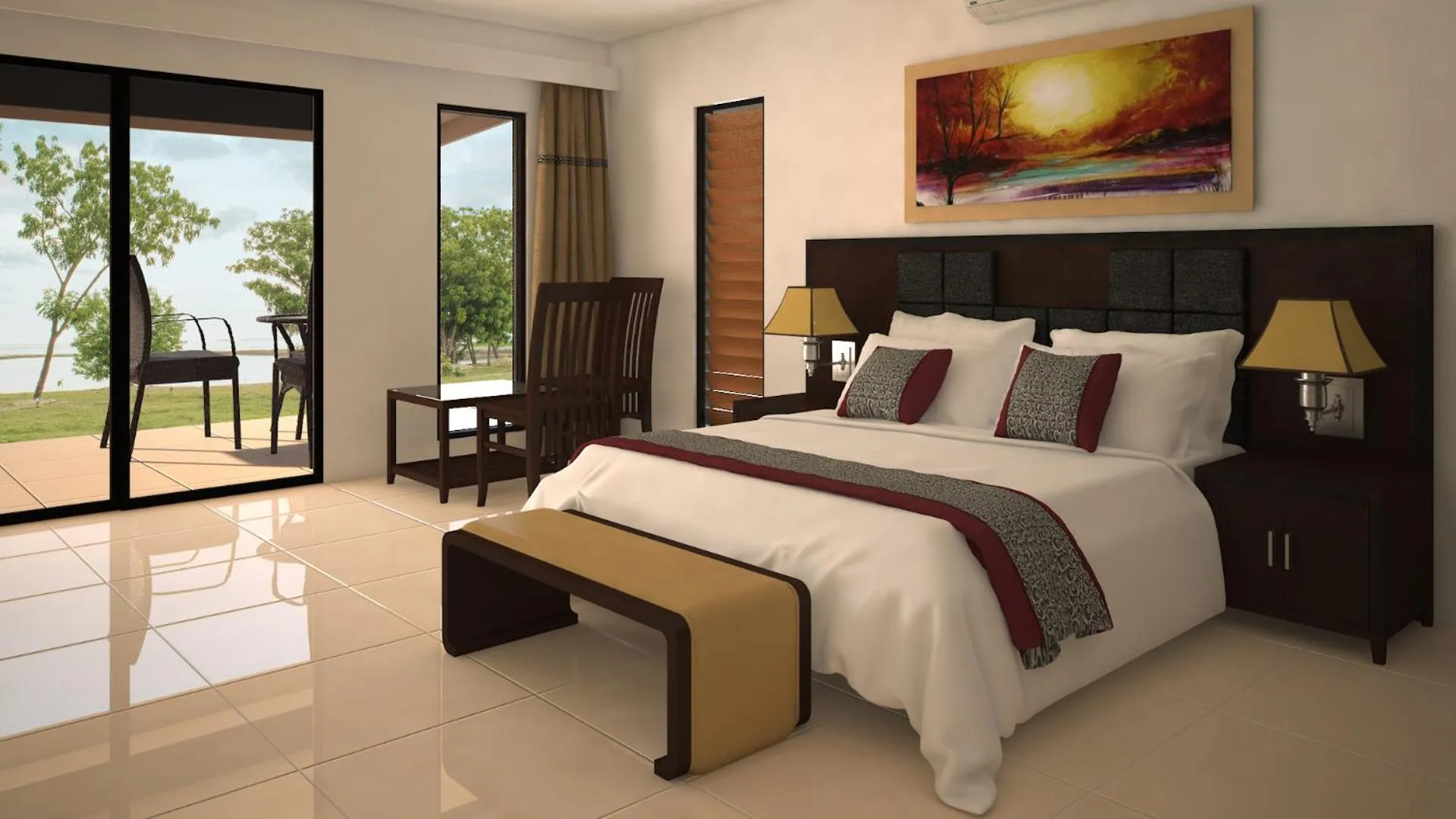 Bedroom, Bed in Parkside Nila Beach Resort