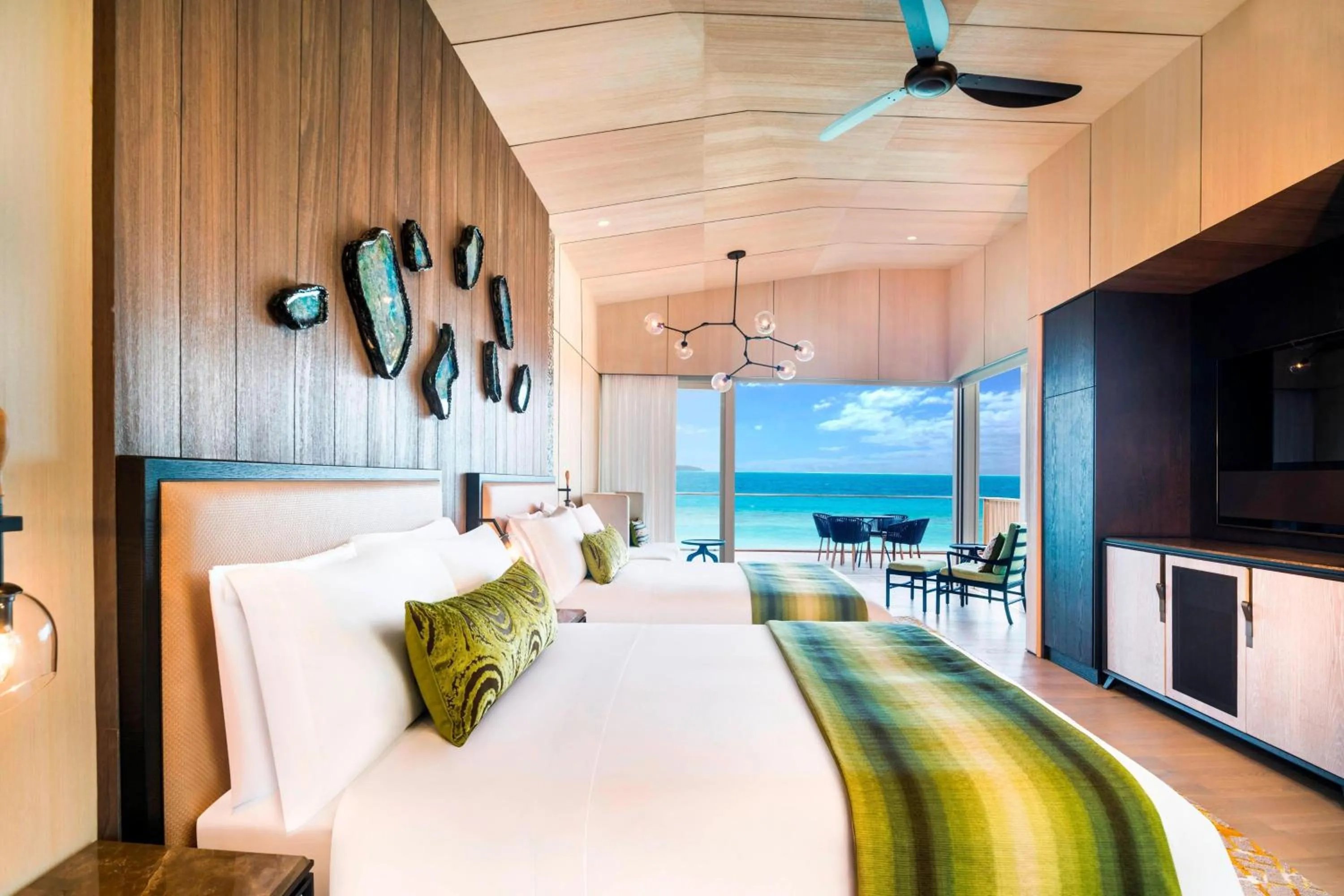 Beach, Bed in The St. Regis Maldives Vommuli Resort