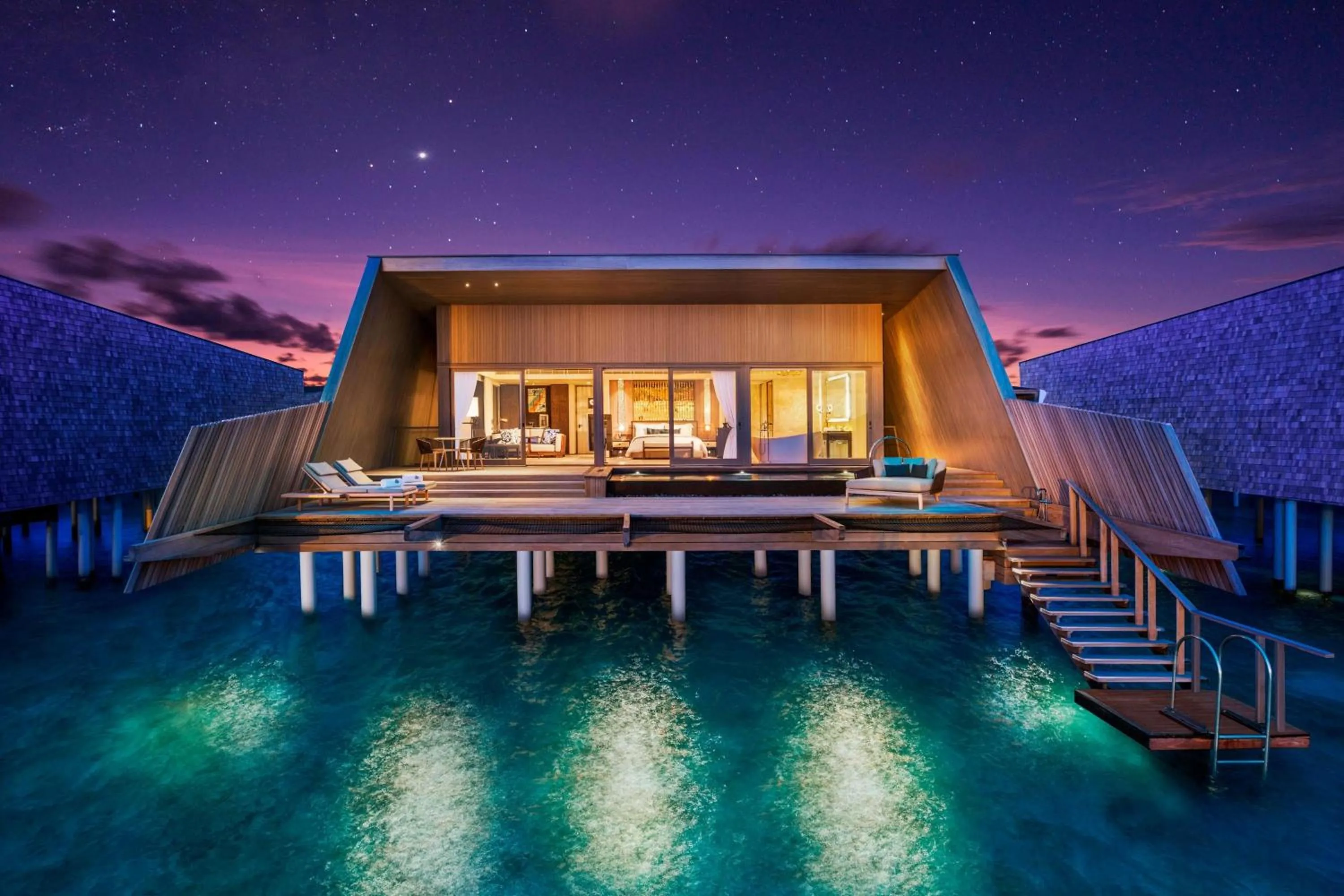 Swimming pool in The St. Regis Maldives Vommuli Resort