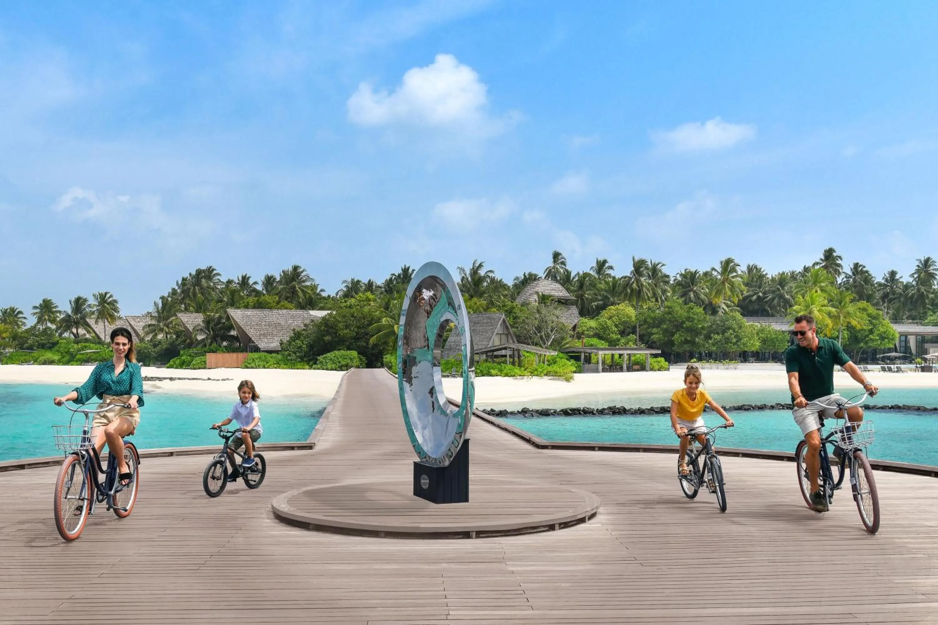 Cycling in The St. Regis Maldives Vommuli Resort